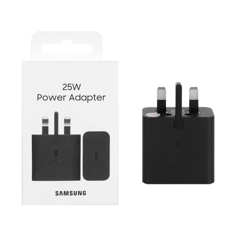 شارژر دیواری سه پین فست و PD تک پورت Samsung Type-C مدل EP-T2510 25W - مشکی