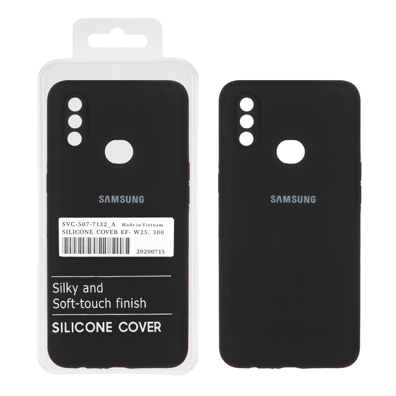 قاب سیلیکونی پاک کنی اورجینال درجه یک Samsung Galaxy A10s / M01s - مشکی (پک دار)