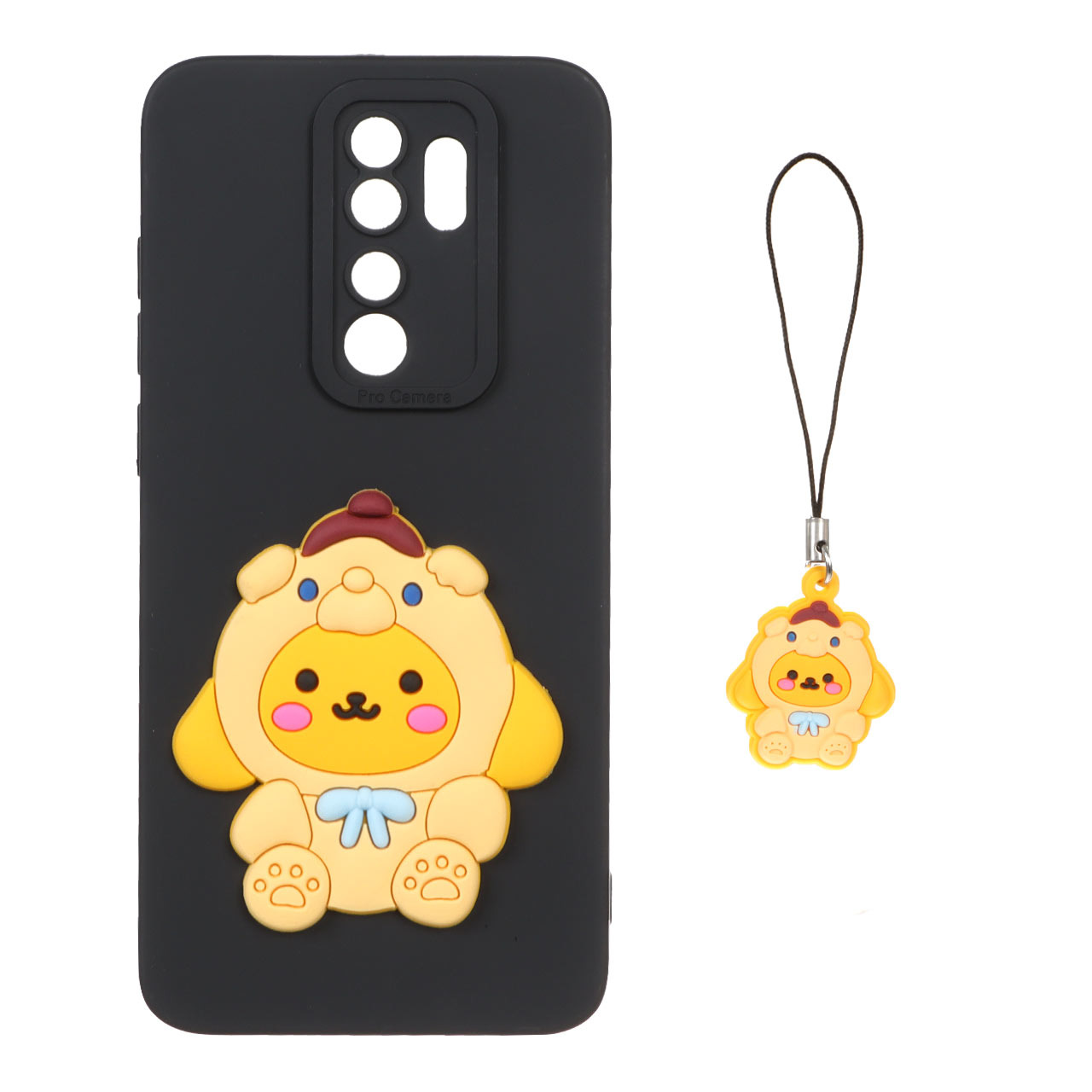 قاب عروسک برجسته فانتزی با ست آویز Xiaomi Redmi Note 8 Pro