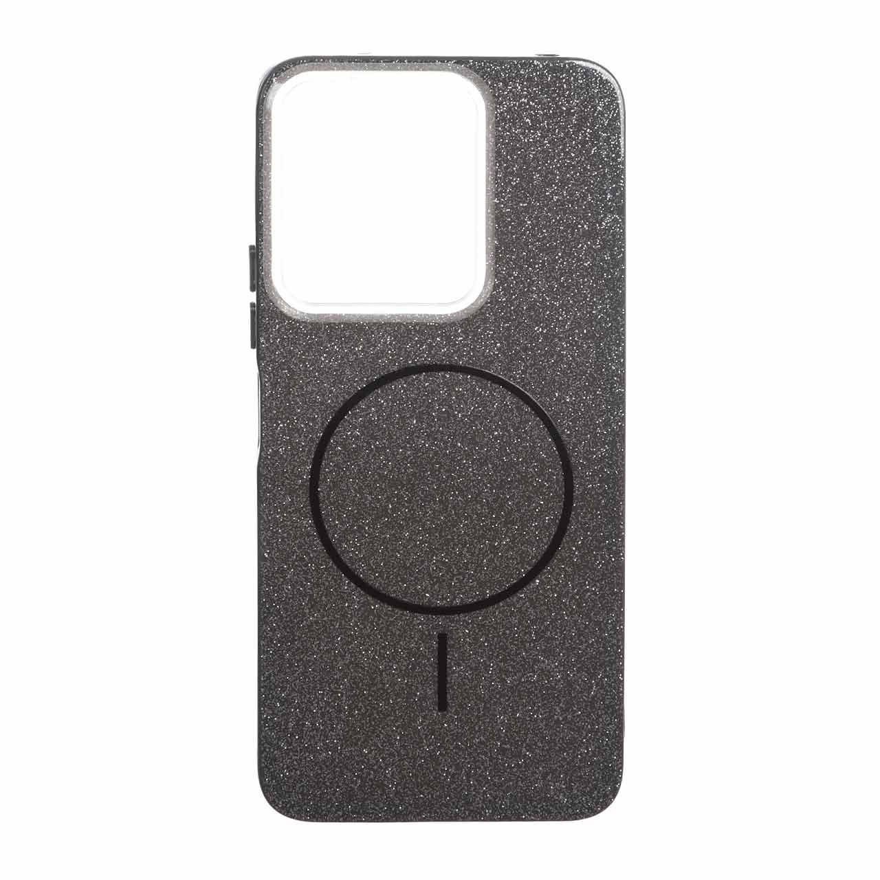 قاب اکلیلی پشت سخت طرح مگ سیف Xiaomi Redmi 13C / Poco C65 - مشکی - MPS