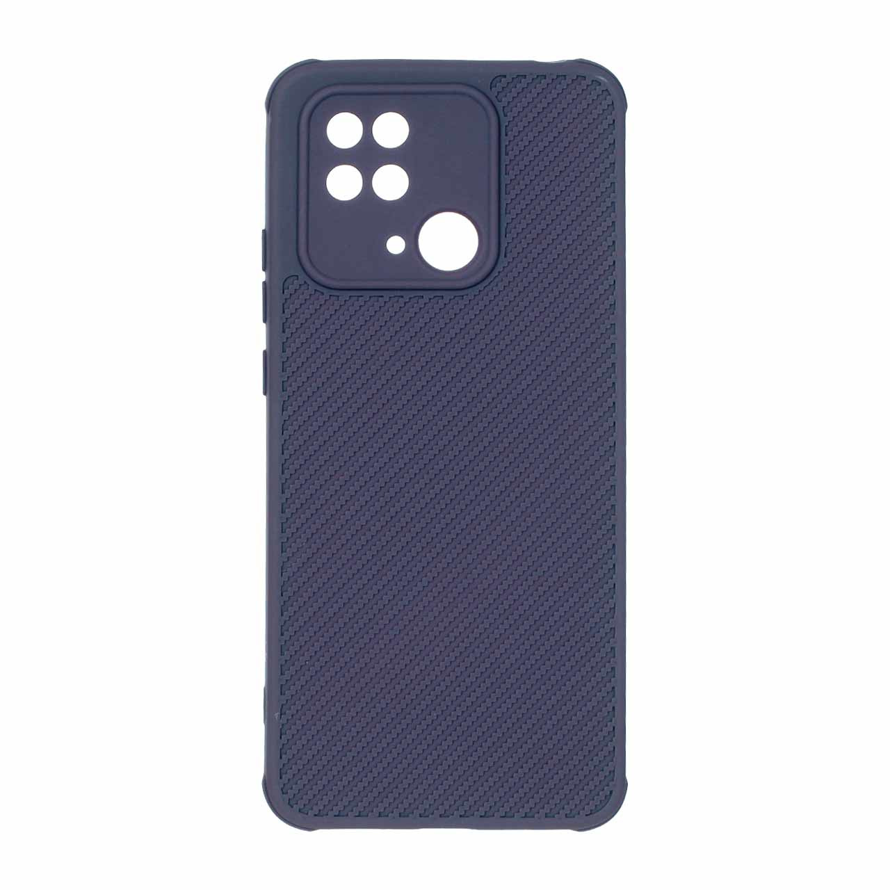 قاب هاشور برجسته مورب Xiaomi Redmi 10C / Redmi 10 Power / Poco C40 - سرمه ای