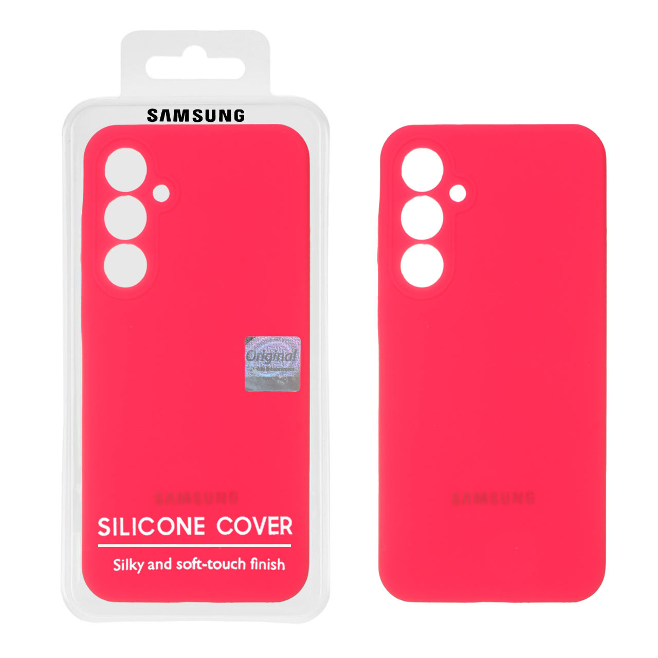 قاب سیلیکونی پاک کنی اورجینال Master Quality مدل Samsung Galaxy A05s - صورتی فانتزی (پک دار)