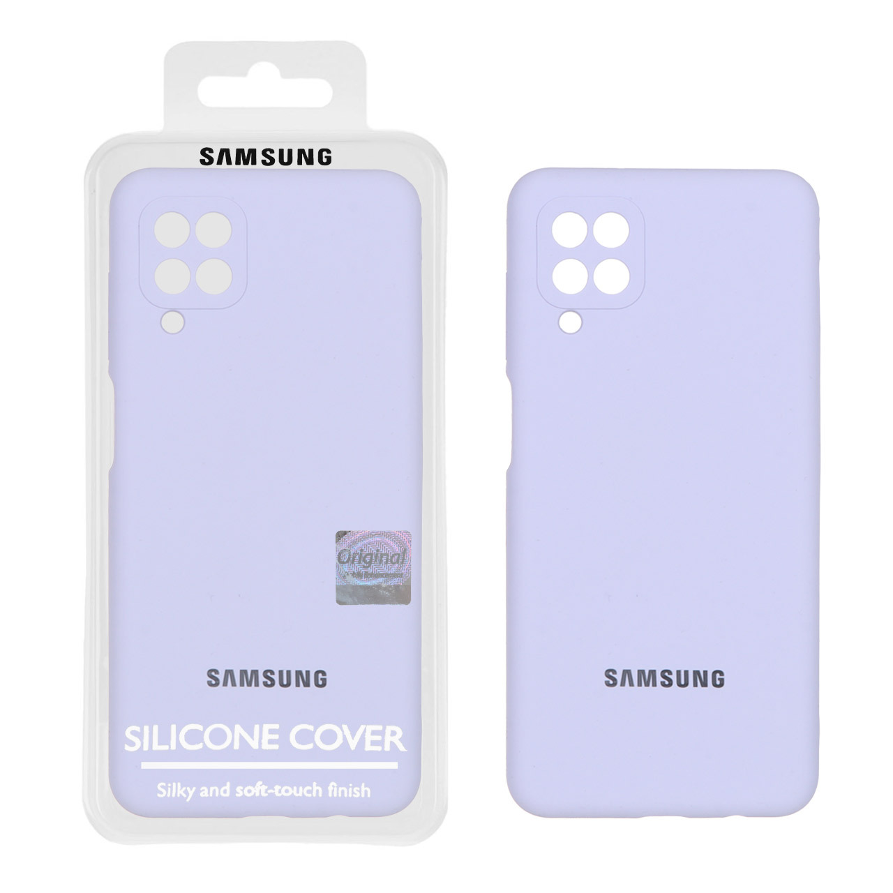 قاب سیلیکونی پاک کنی اورجینال Master Quality مدل Samsung Galaxy A12 / M12 / F12 - یاسی (پک دار)