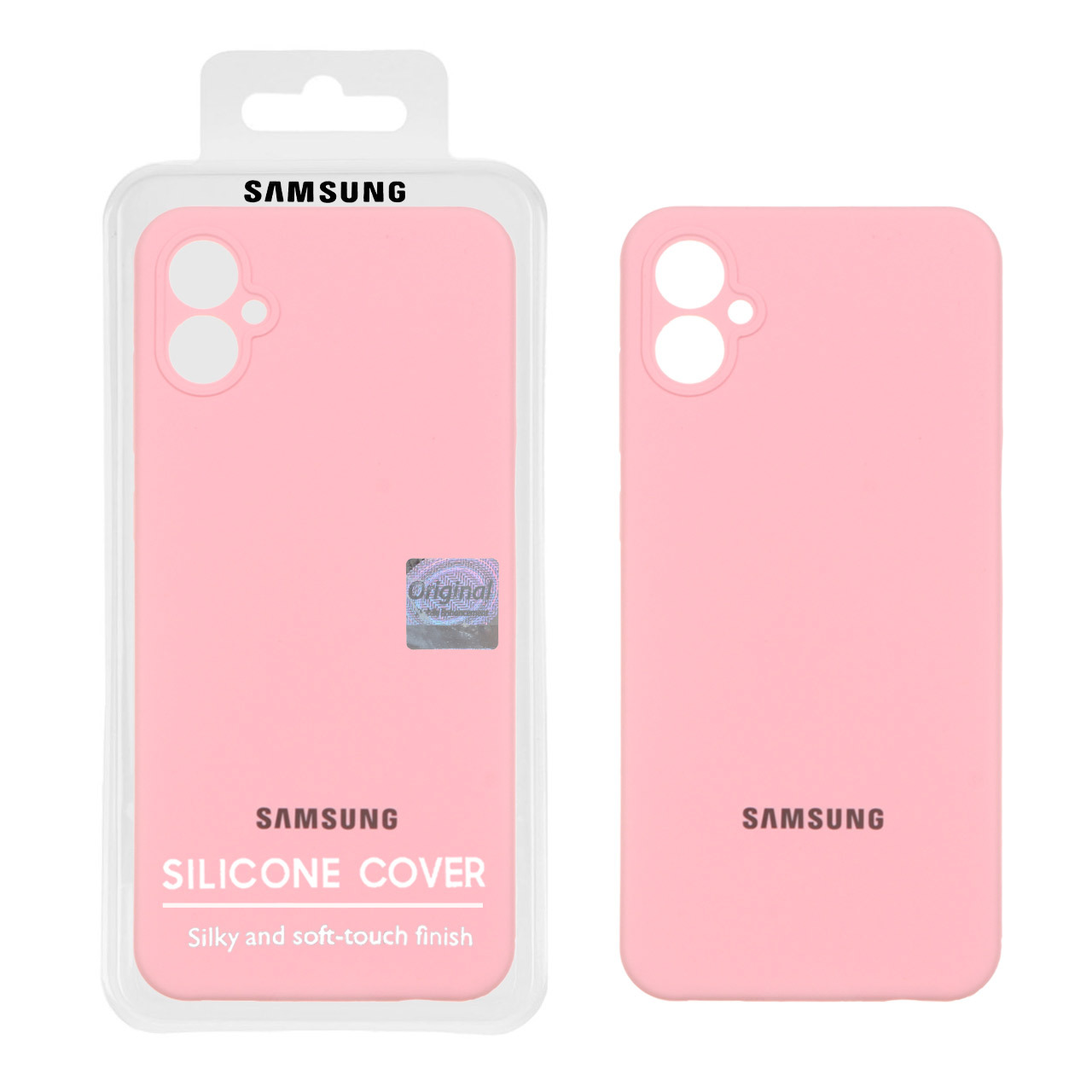 قاب سیلیکونی پاک کنی اورجینال Master Quality مدل Samsung Galaxy A05 - صورتی (پک دار)