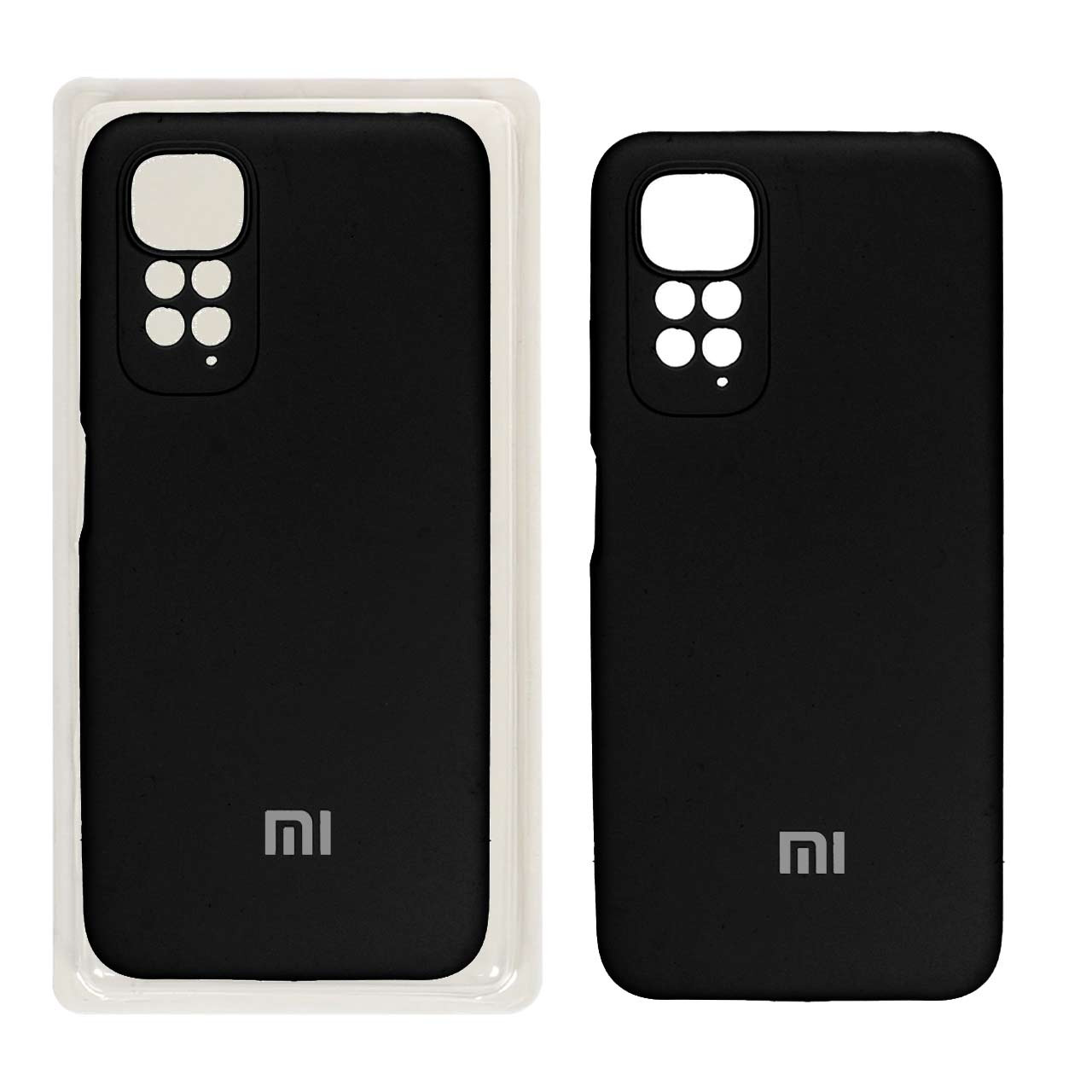 قاب سیلیکونی پاک کنی محافظ لنزدار اورجینال Xiaomi Redmi Note 11S/ Redmi Note 11-4G - مشکی (پک اصلی)