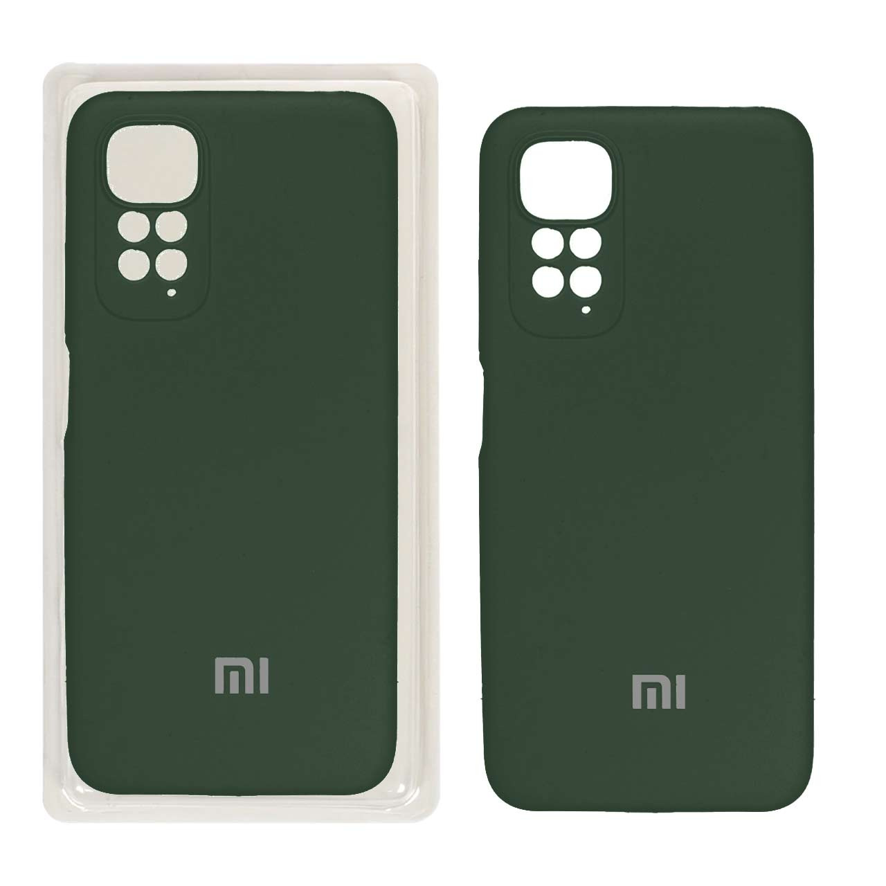 قاب سیلیکونی پاک کنی محافظ لنزدار اورجینال Xiaomi Redmi Note 11S/ Redmi Note 11-4G - سبز (پک اصلی)
