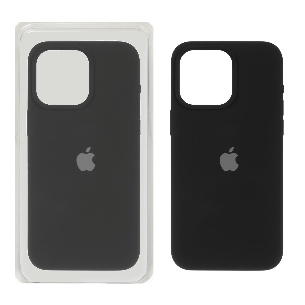 قاب سیلیکونی پاک کنی اورجینال Apple iPhone 15 Pro Max - مشکی (پک اصلی)