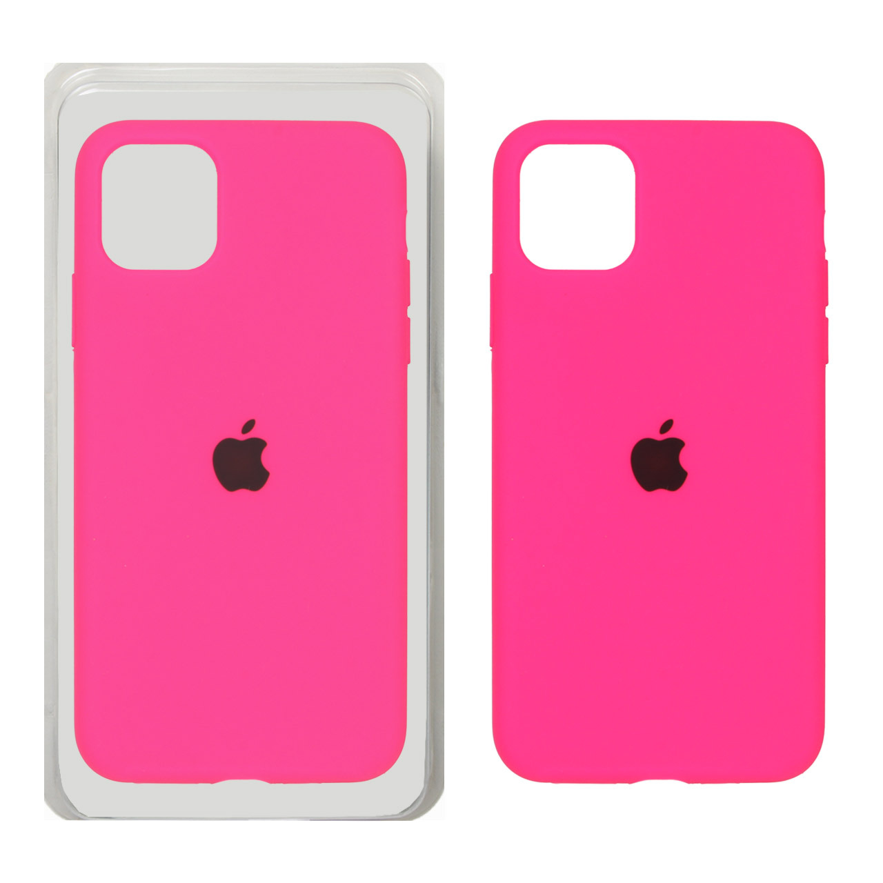 قاب سیلیکونی پاک کنی اورجینال Apple iPhone 11 - صورتی فانتزی (پک اصلی)