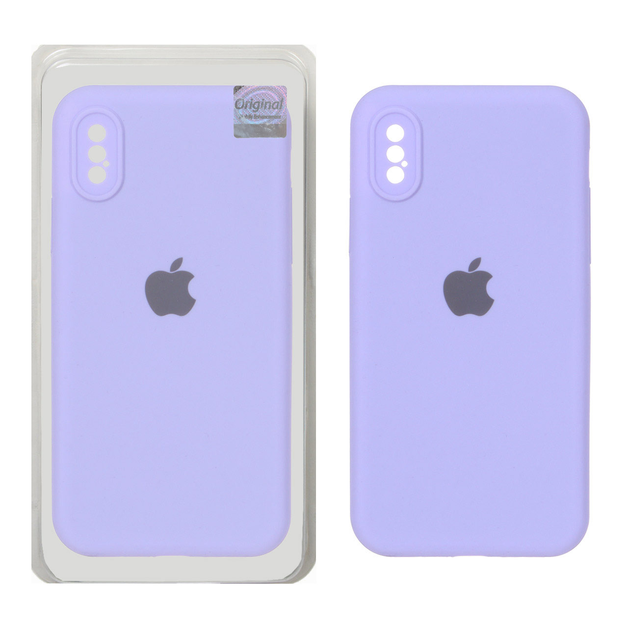 قاب سیلیکونی پاک کنی اورجینال Master Quality مدل Apple iPhone X / iPhone XS - بنفش روشن (پک دار)