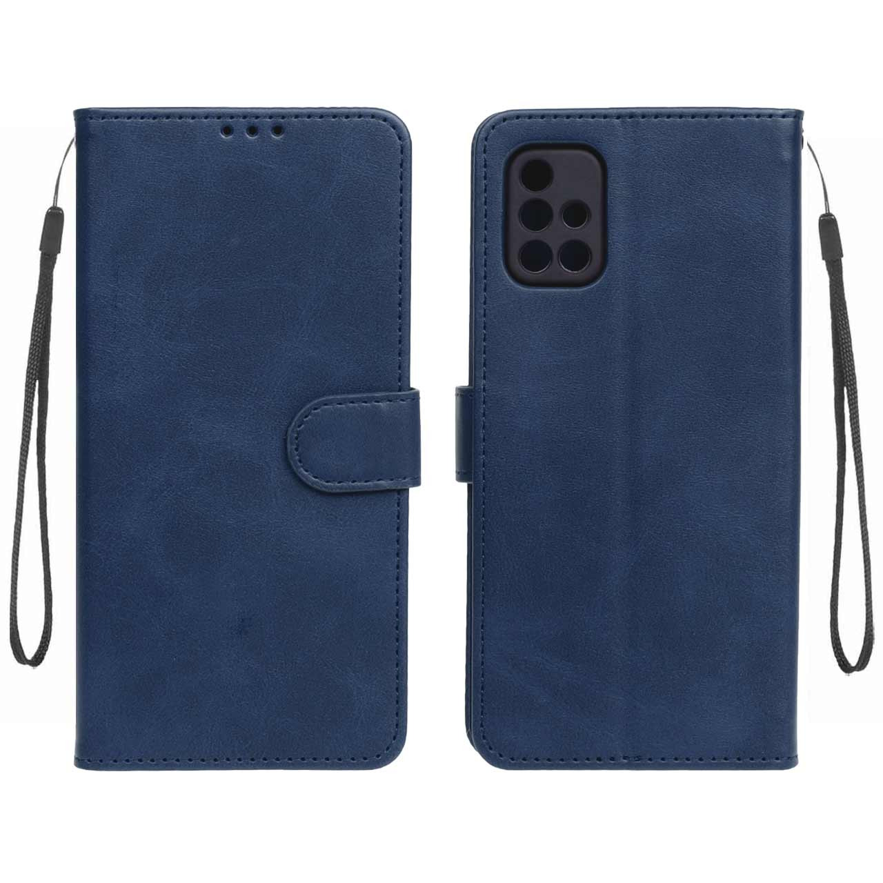 کیف موبایل مگنتی Samsung A71 - سرمه ای