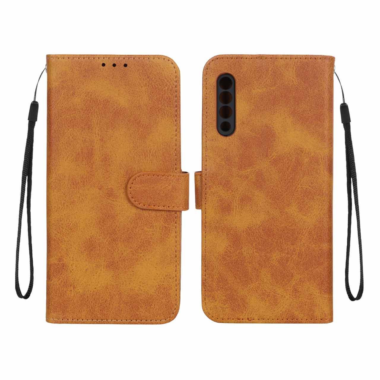 کیف موبایل مگنتی Samsung A30S / A50S / A50 - عسلی