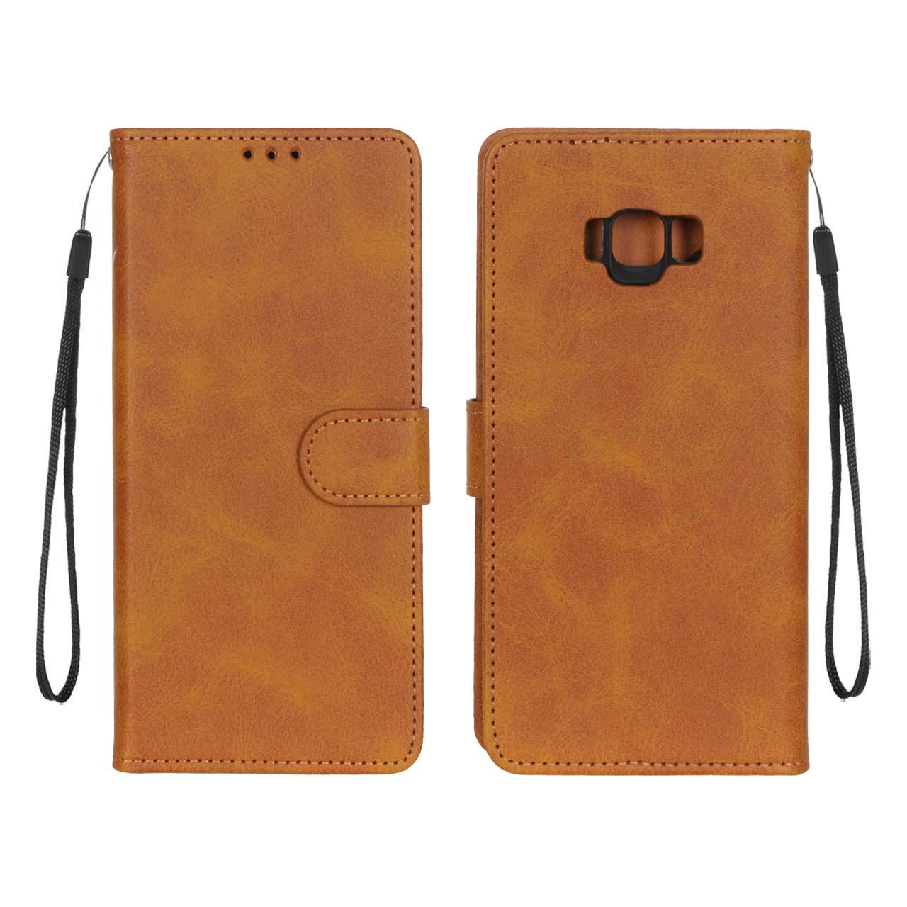 کیف موبایل مگنتی درجه یک MNC مدل Samsung Galaxy S8 - عسلی