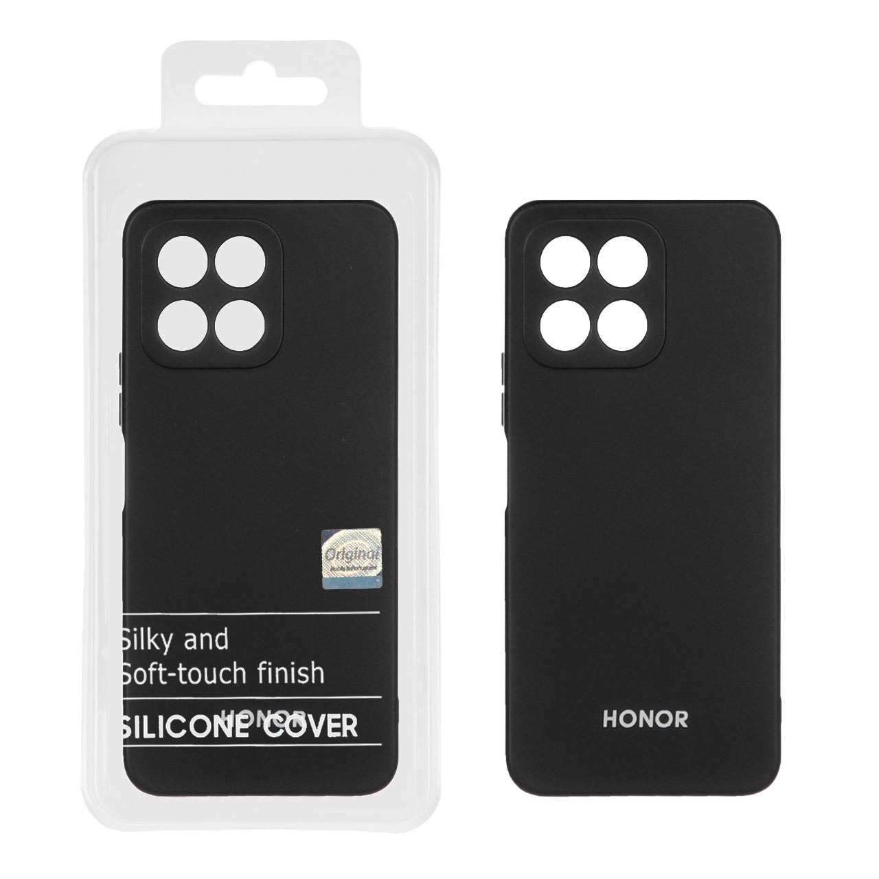 قاب نیو سیلیکون محافظ لنزدار Honor X5b / X5b Plus - RFF - مشکی (پک دار)