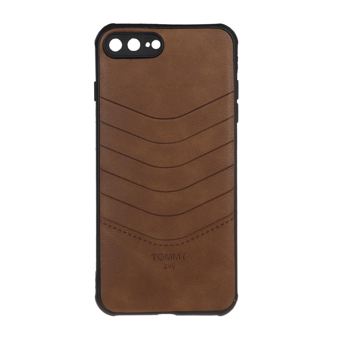 قاب طرح چرم Tommy مدل Apple iPhone 7 Plus / iPhone 8 Plus - قهوه ای