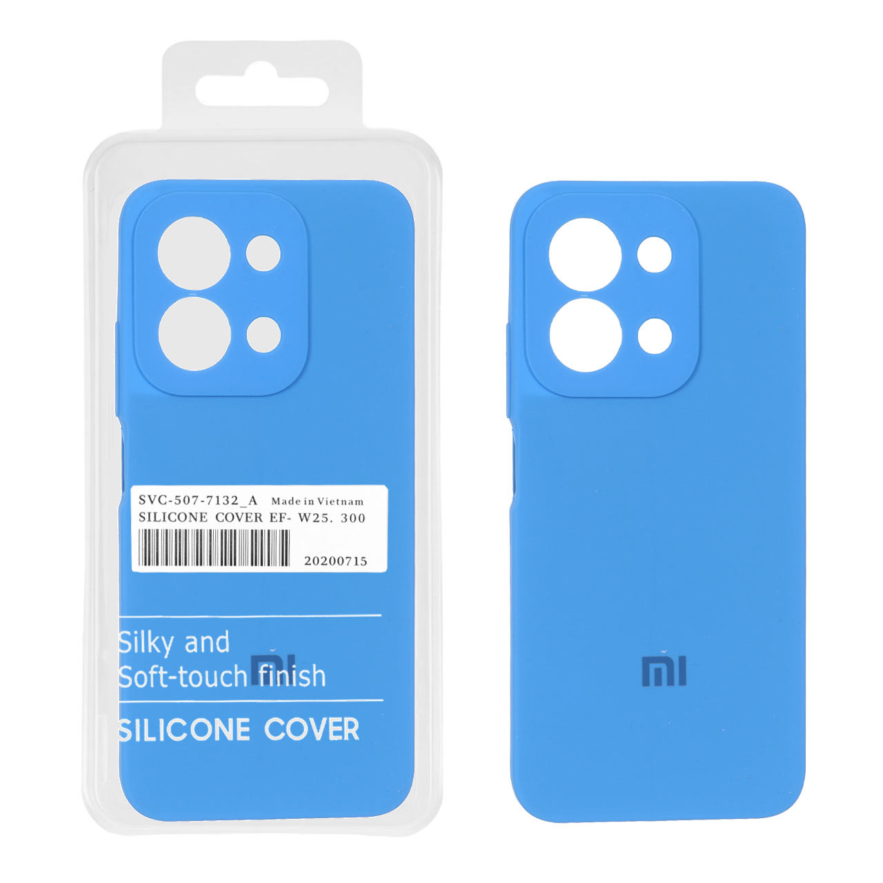 قاب سیلیکونی پاک کنی اورجینال Master Quality مدل Xiaomi Redmi 15C / Poco C85 - آبی (پک دار)