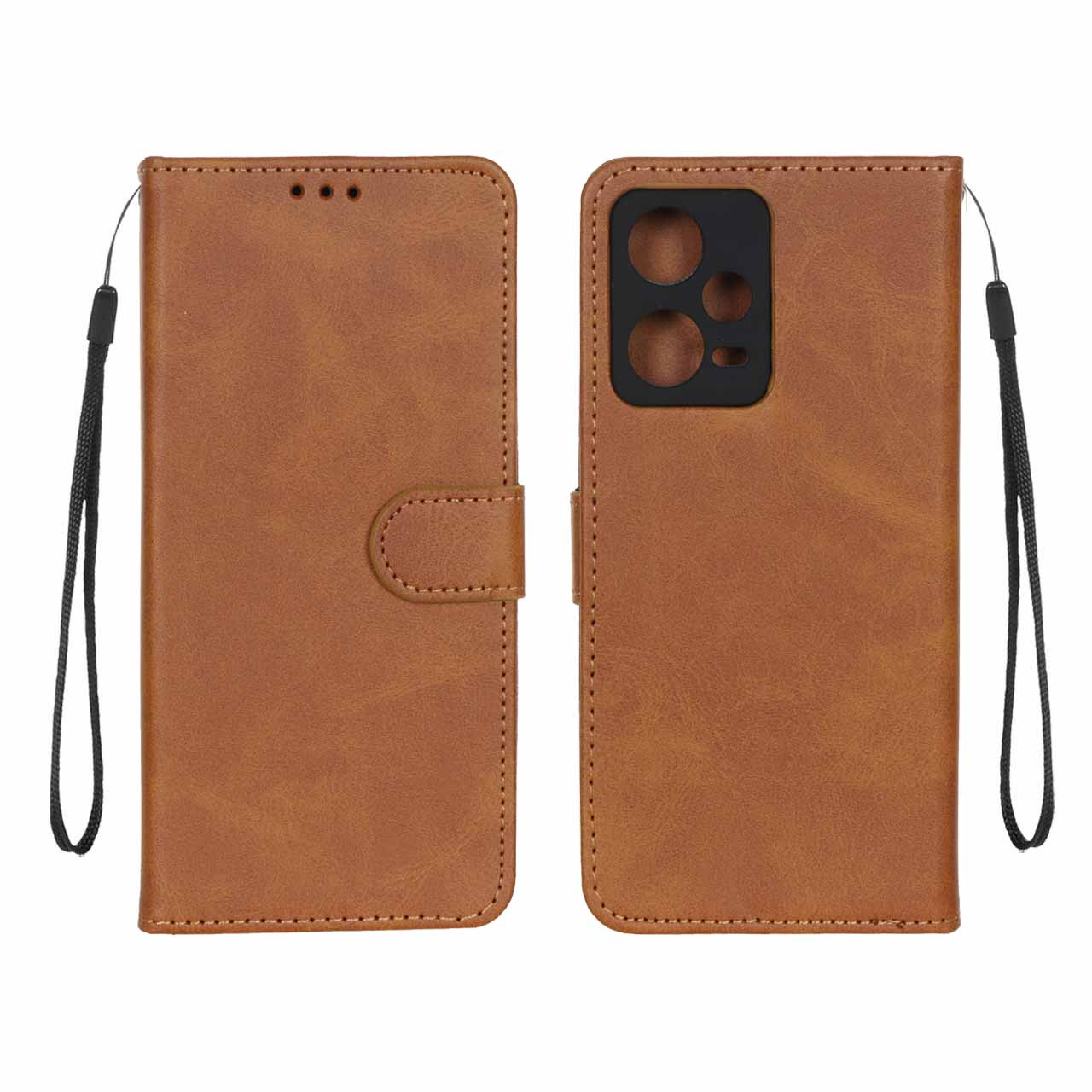 کیف موبایل مگنتی درجه یک MNC مدل Xiaomi Redmi Note 12 Pro 5G - عسلی