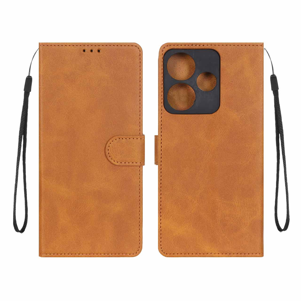 کیف موبایل مگنتی درجه یک MNC مدل Xiaomi Redmi 13X / Redmi 13 4G / Poco M6 4G - عسلی