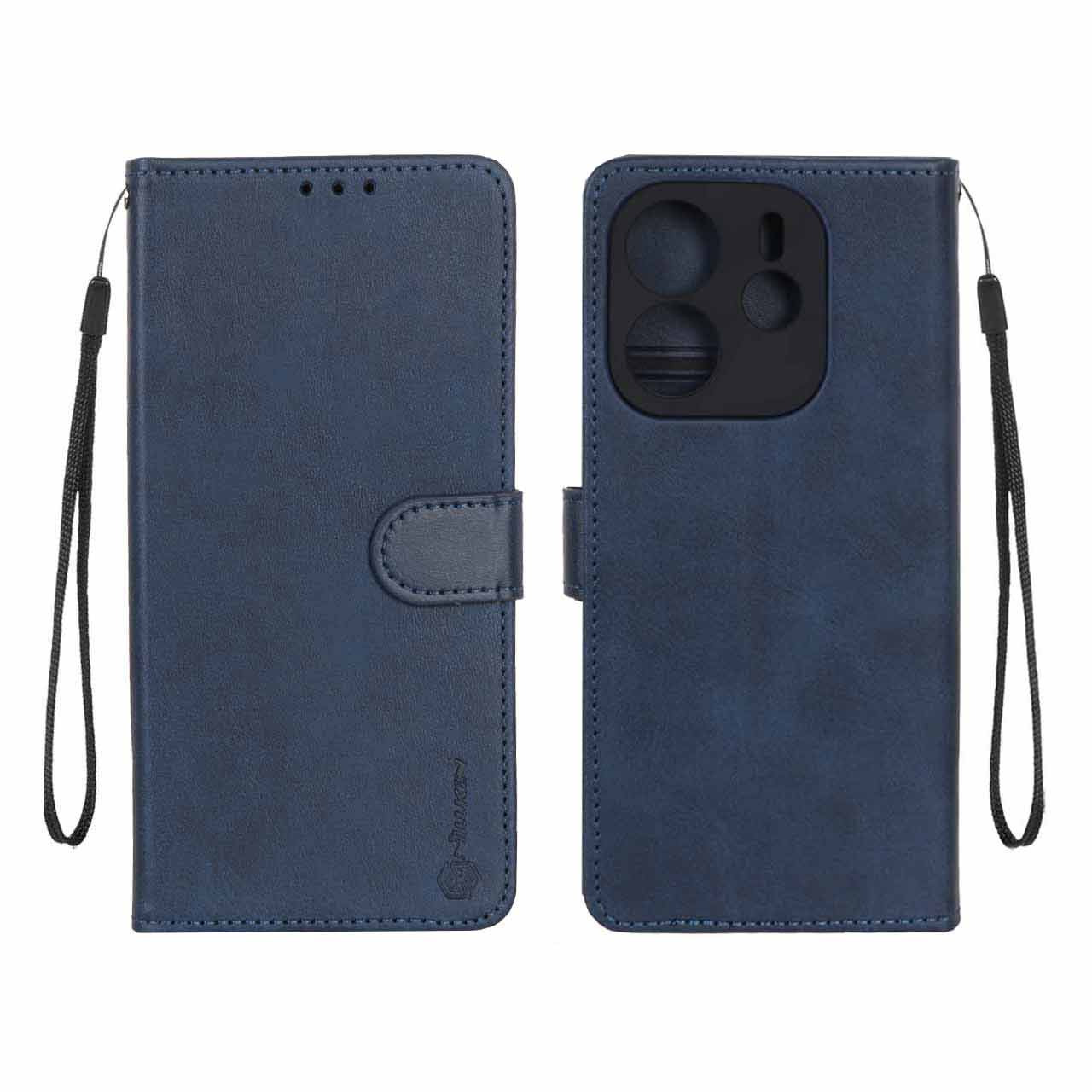 کیف موبایل مگنتی Nillkin مدل Xiaomi Redmi Note 14 4G - سرمه ای