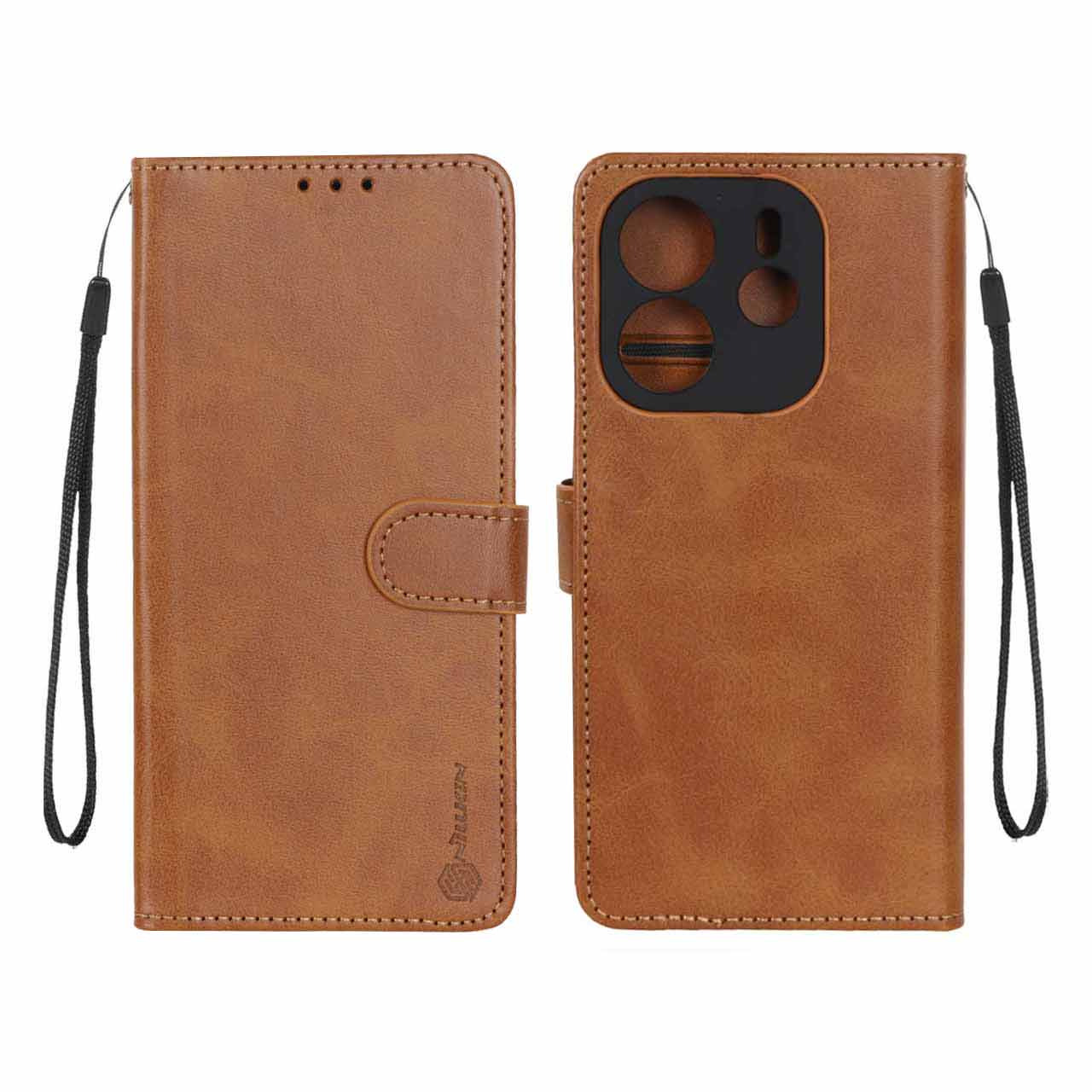 کیف موبایل مگنتی Nillkin مدل Xiaomi Redmi Note 14 4G - عسلی