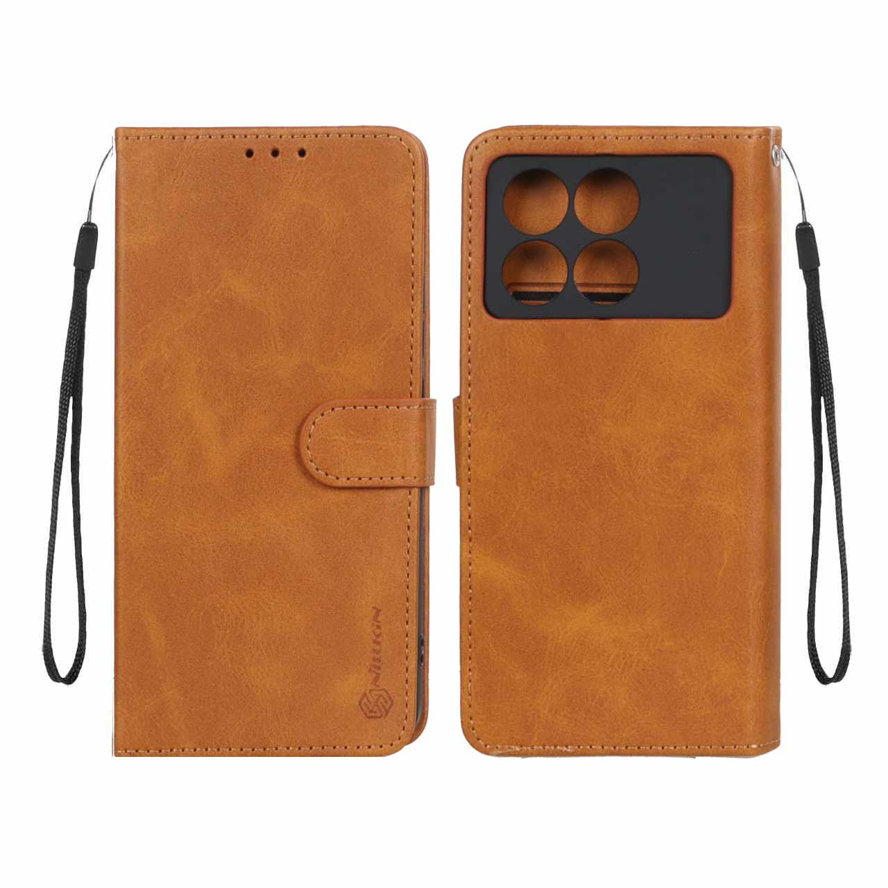 کیف موبایل مگنتی Nillkin مدل Xiaomi Poco X6 Pro 5G / Redmi K70E - عسلی