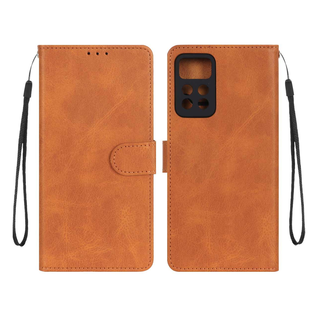 کیف موبایل مگنتی درجه یک MNC مدل Xiaomi Redmi Note 11 Pro Plus - عسلی