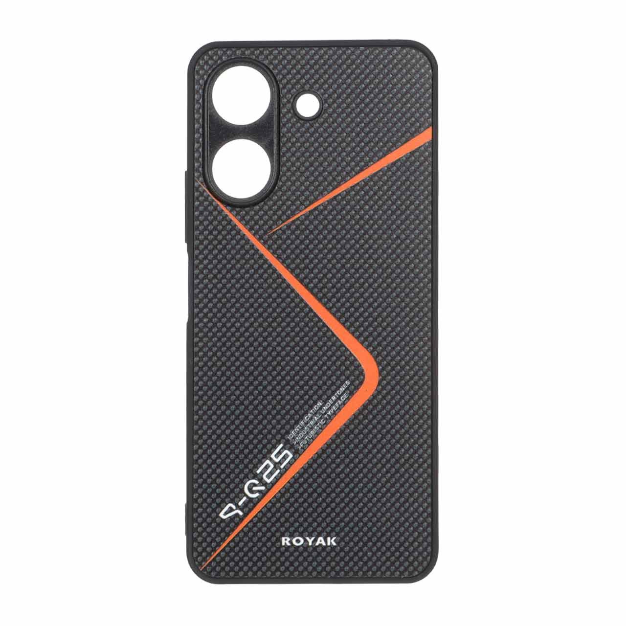 قاب Royak سوزنی Xiaomi Redmi 13C / Poco C65 - مشکی