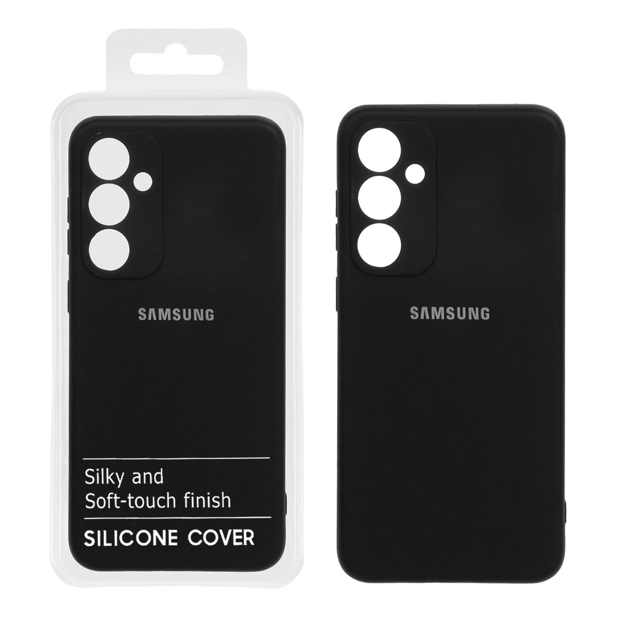 قاب نیو سیلیکون محافظ لنزدار Samsung S23 FE - RFF - مشکی (پک دار)