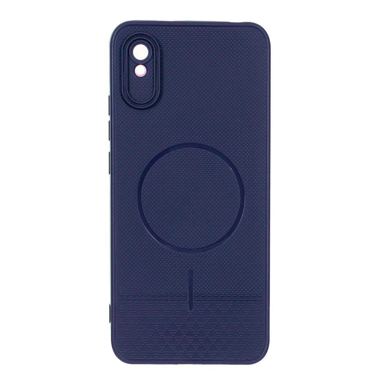 قاب شطرنجی طرح مگ سیف محافظ لنزدار Xiaomi Redmi 9A / Redmi 9A Sport / Redmi 9AT - سرمه ای