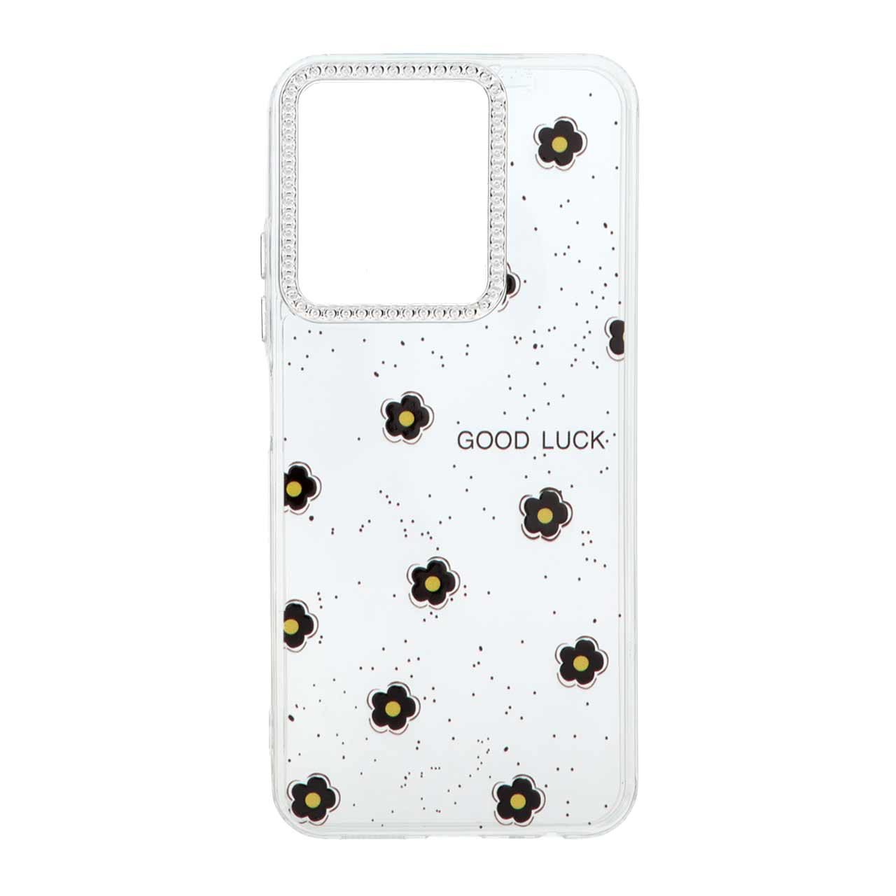 قاب شفاف ژله ای Flower محافظ لنز کروم Xiaomi Redmi 15C / Poco C85