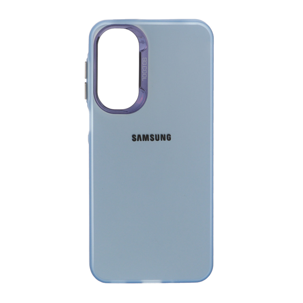 قاب So Cool لنز متال لوگودار Samsung Galaxy A16 - آبی