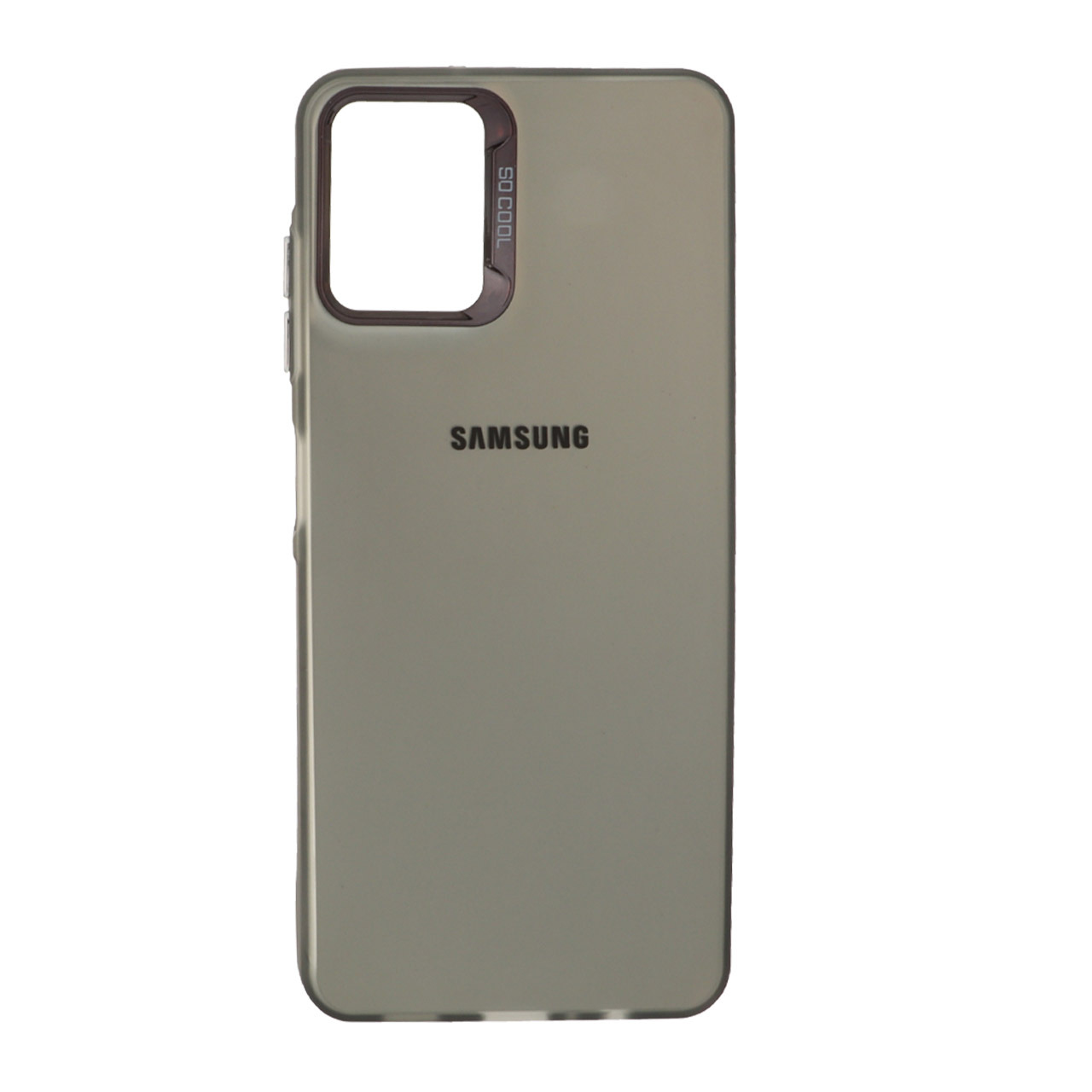 قاب So Cool لنز متال لوگودار Samsung Galaxy A06 - مشکی
