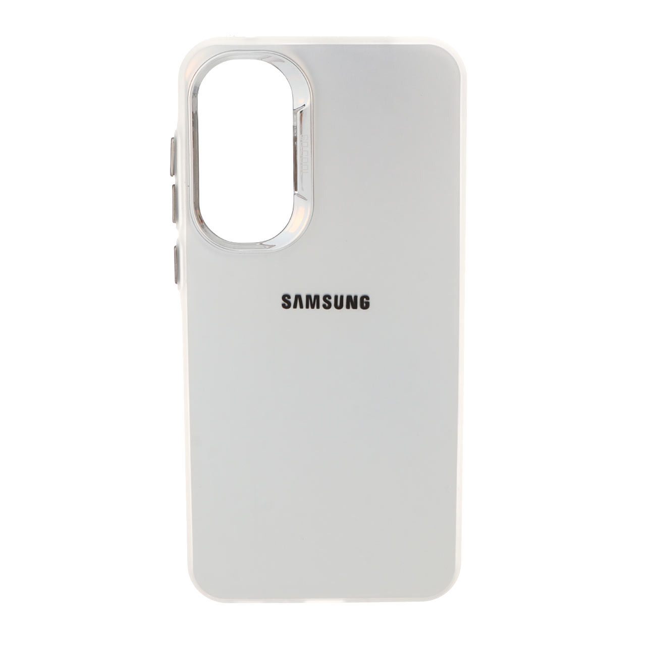 قاب So Cool لنز متال لوگودار Samsung Galaxy A35 / A55 - نقره ای