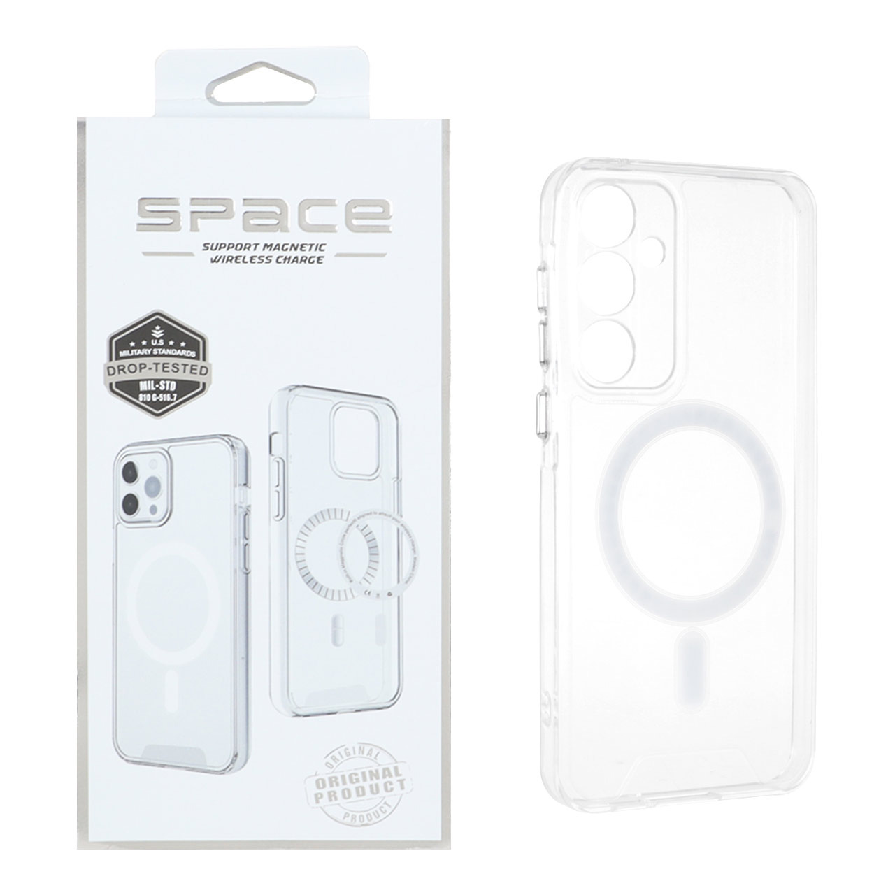 قاب اورجینال Space شفاف Magsafe مدل Samsung Galaxy A55 (پک دار)