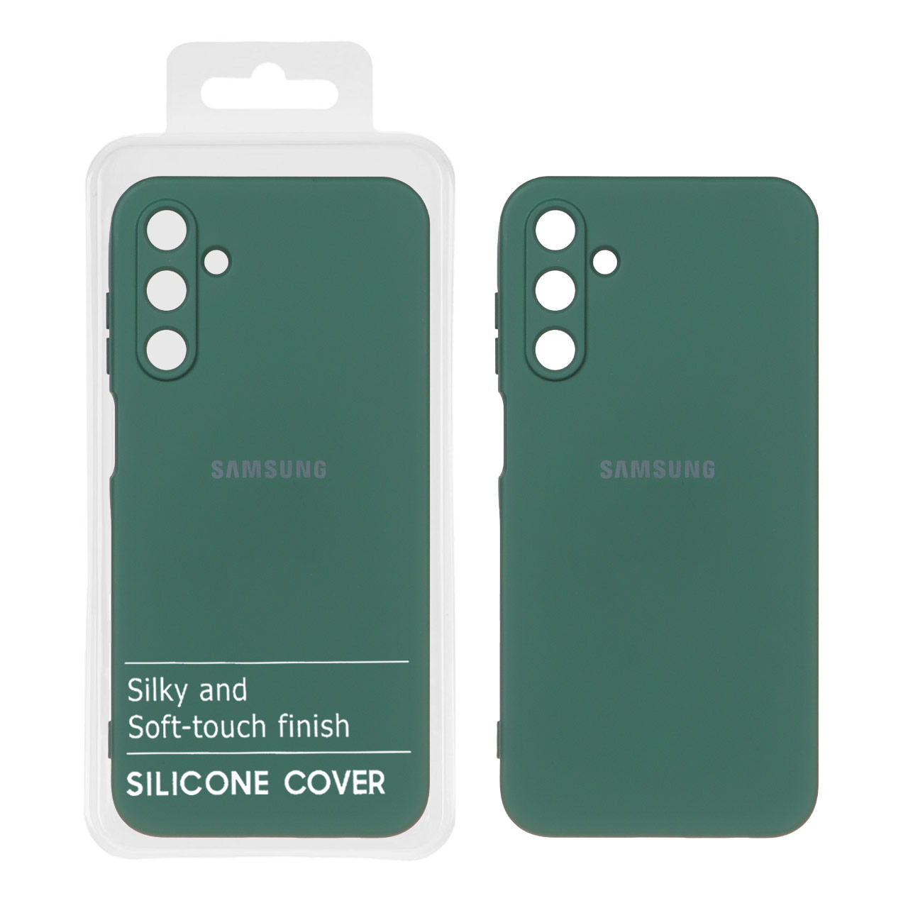 قاب سیلیکونی HighCopy مدل Samsung Galaxy A15 - سبز تیره (پک دار)
