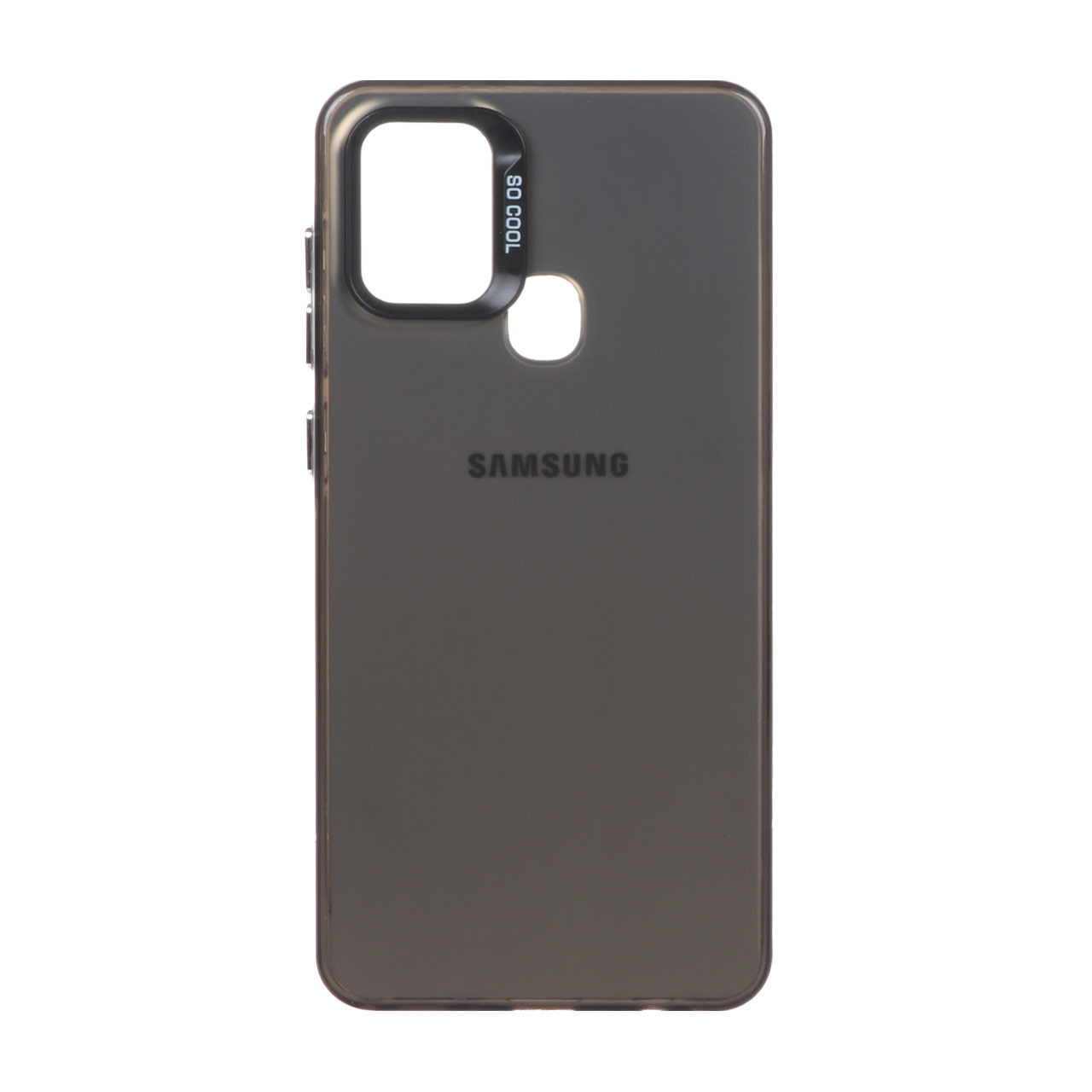 قاب So Cool لوگودار Samsung Galaxy A21s - خاکستری