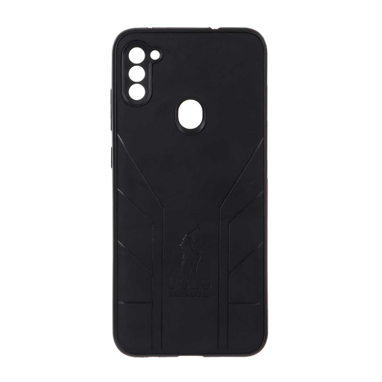 قاب طرح چرم POLO Ralph Laren مدل Samsung Galaxy A11 / M11 - مشکی