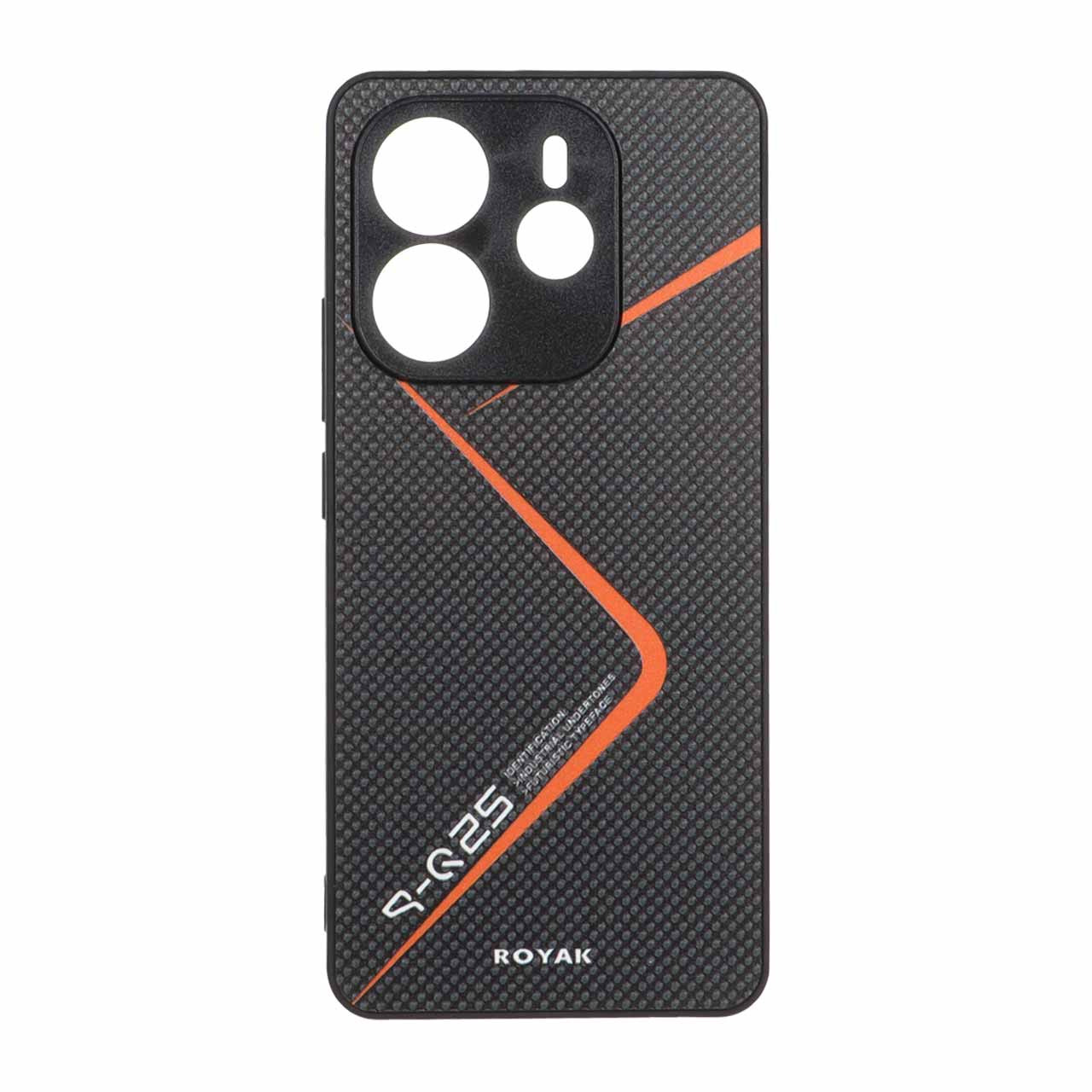 قاب Royak سوزنی Xiaomi Redmi Note 14 4G - مشکی