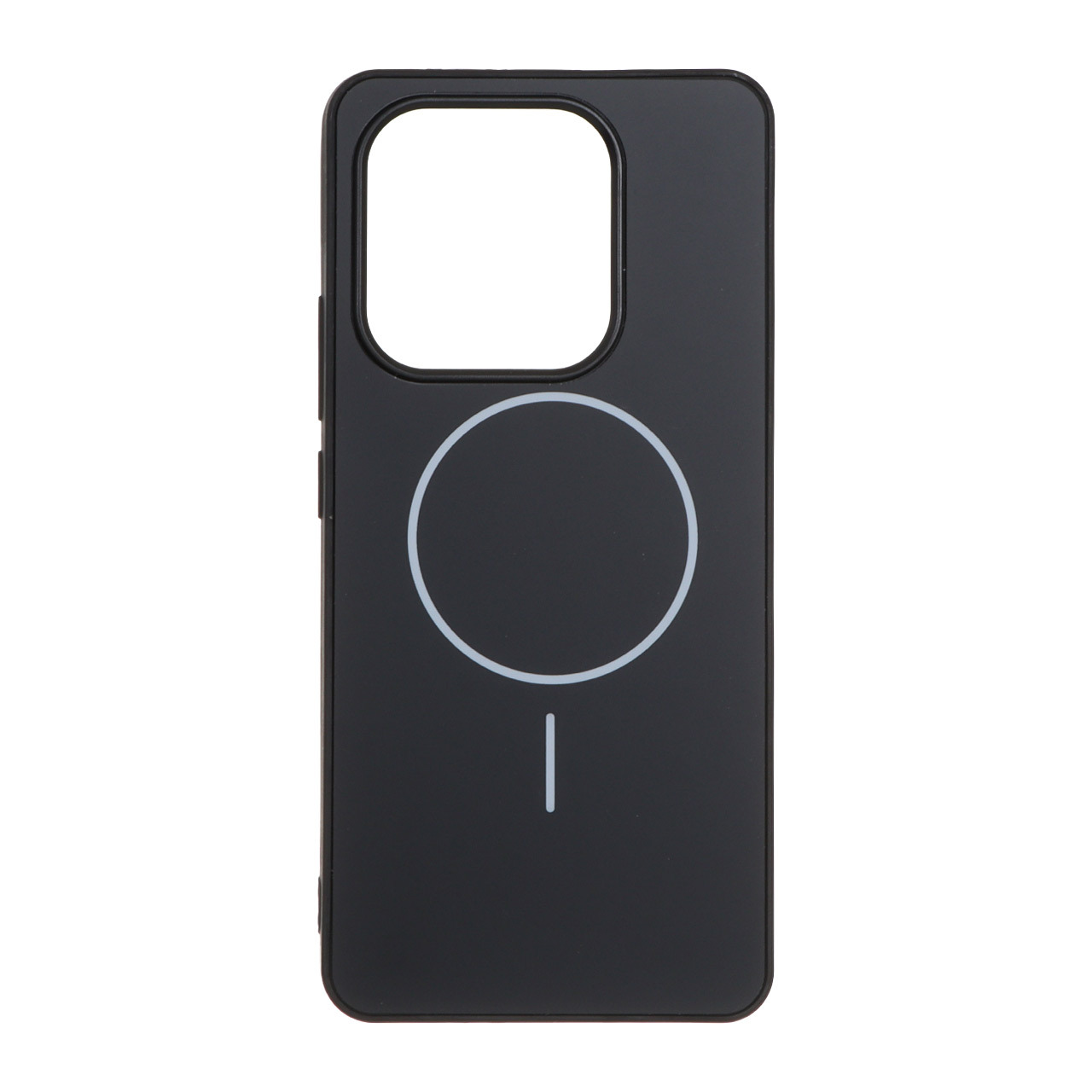 قاب طرح PVD مات طرح مگ سیف Xiaomi Redmi Note 14 4G - مشکی
