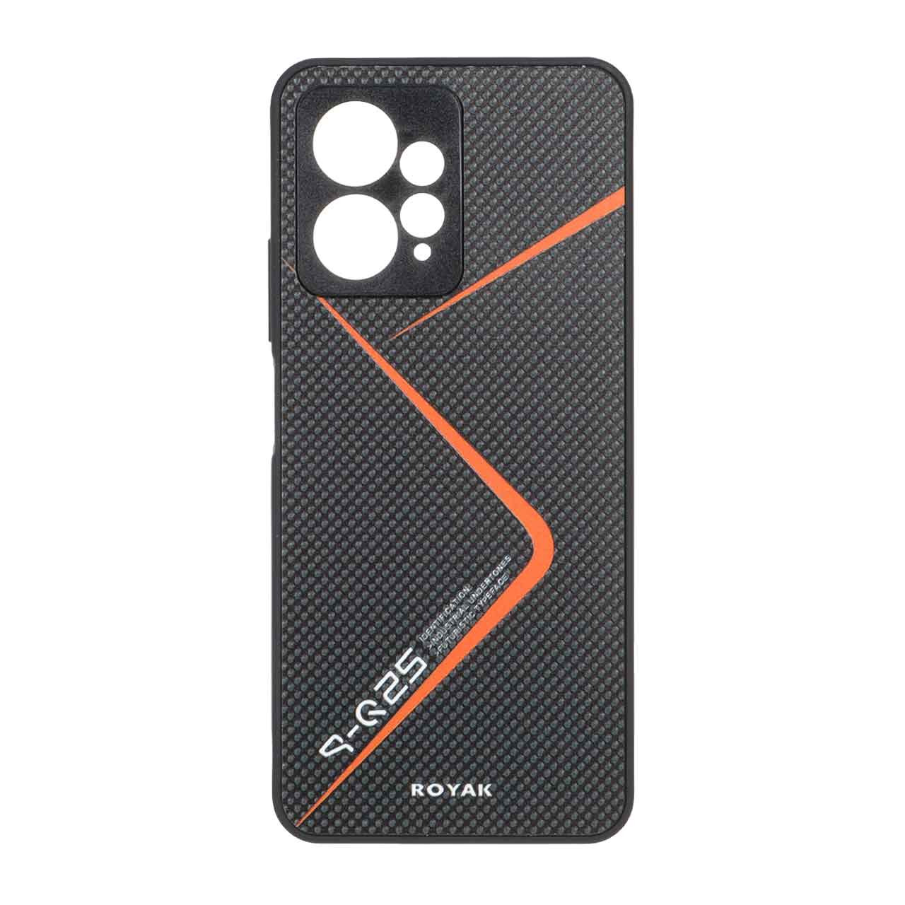قاب Royak سوزنی Xiaomi Redmi Note 12 4G - مشکی