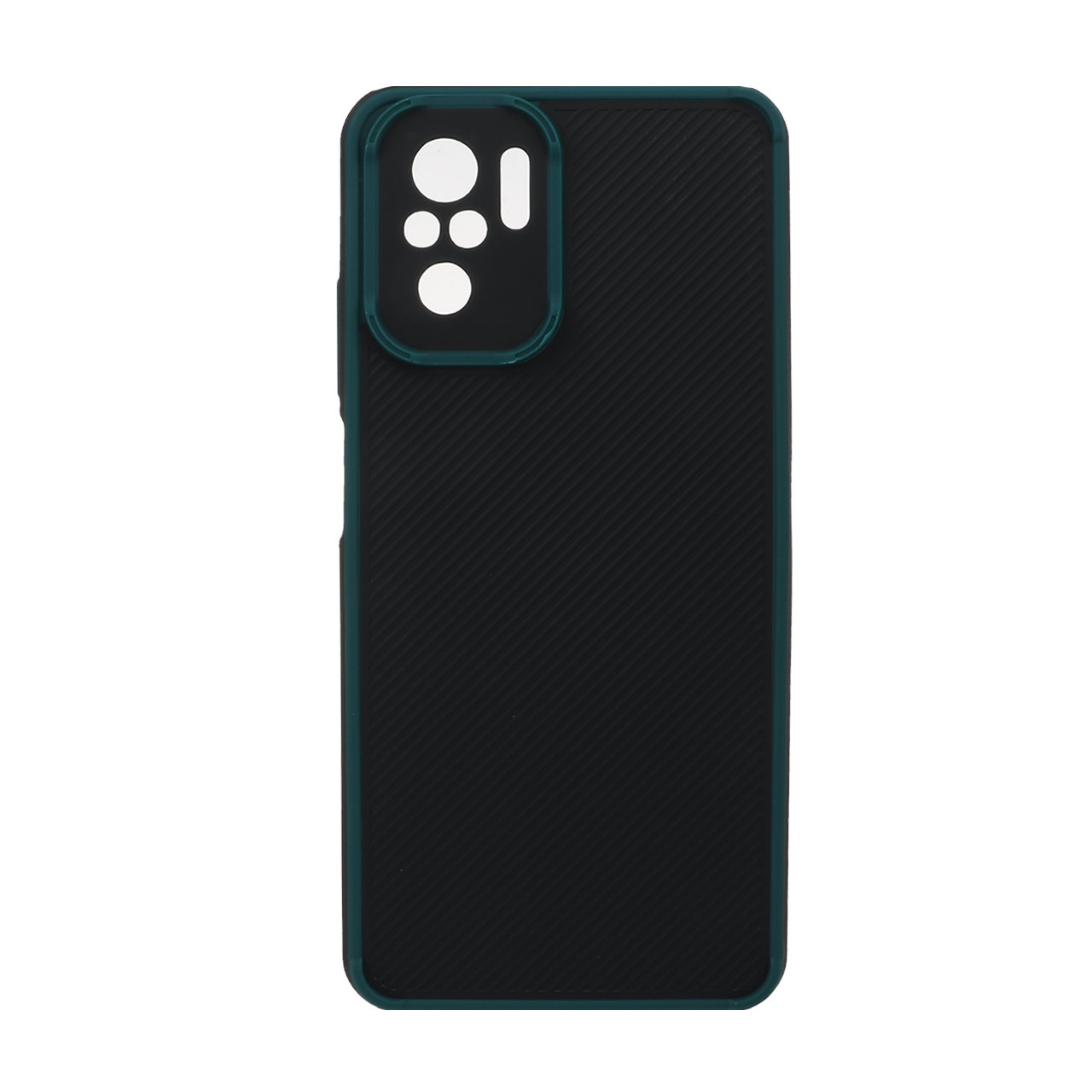 قاب کربنی محافظ لنزدار Xiaomi Redmi Note 10 4G / Redmi Note 10S / Poco M5S - سبز