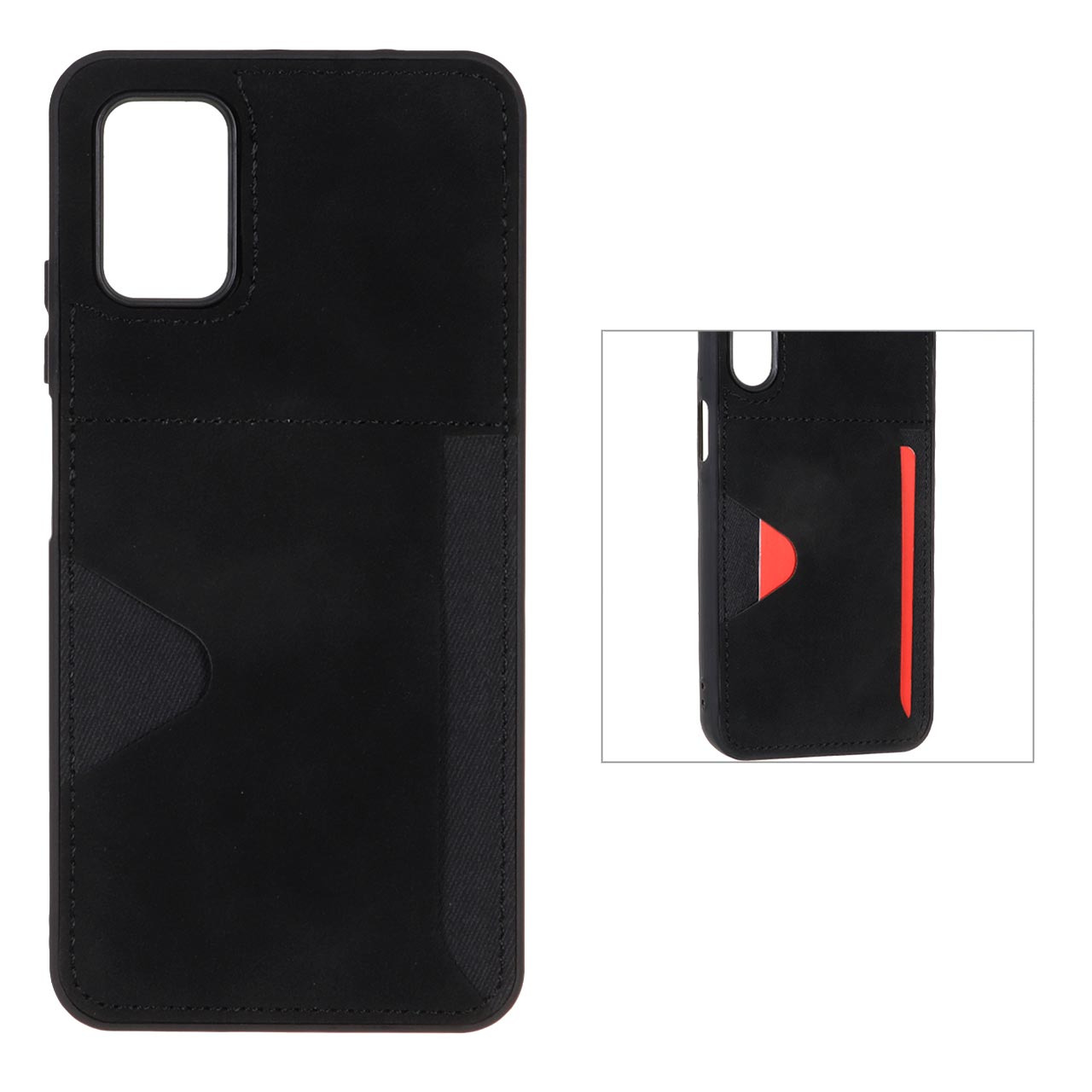 قاب جیر دوخت دار جاکارتی Xiaomi Poco M3 / Redmi 9T 4G - مشکی