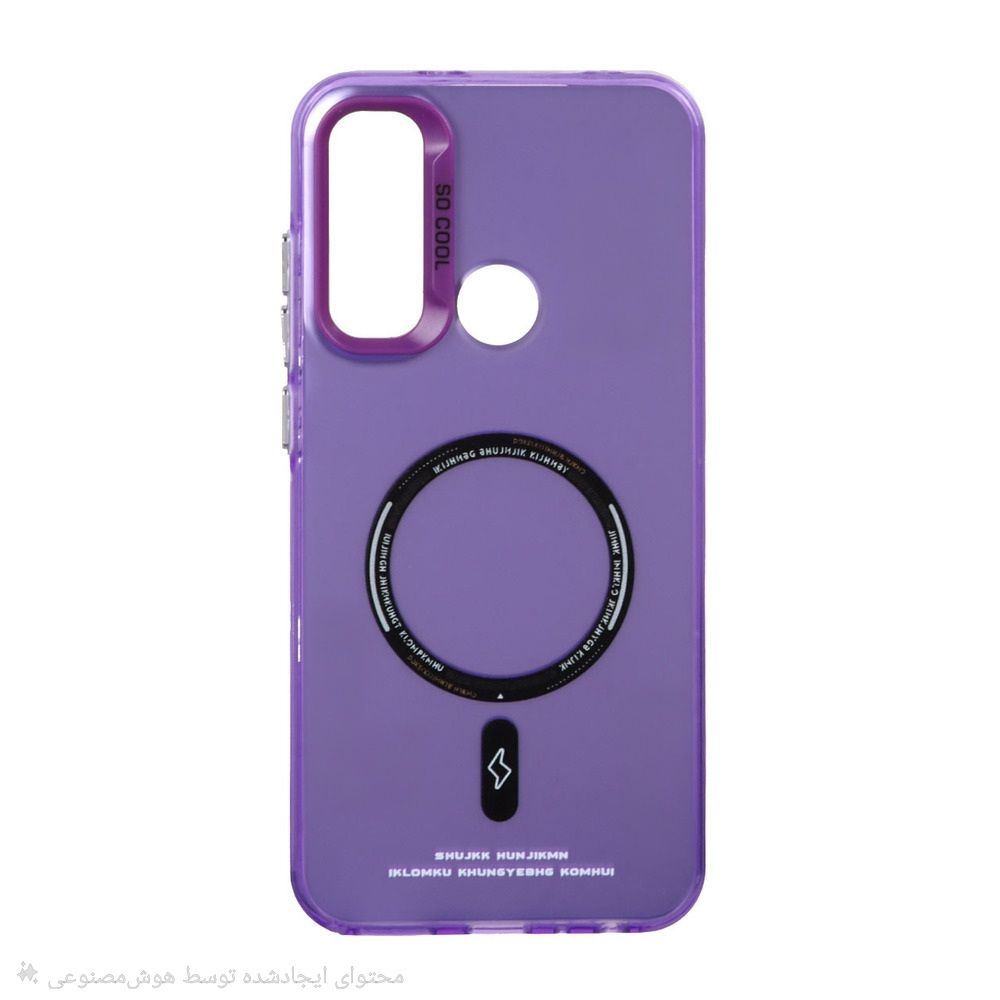 قاب SO COOL طرح مگ سیف Xiaomi Redmi Note 8 - بنفش
