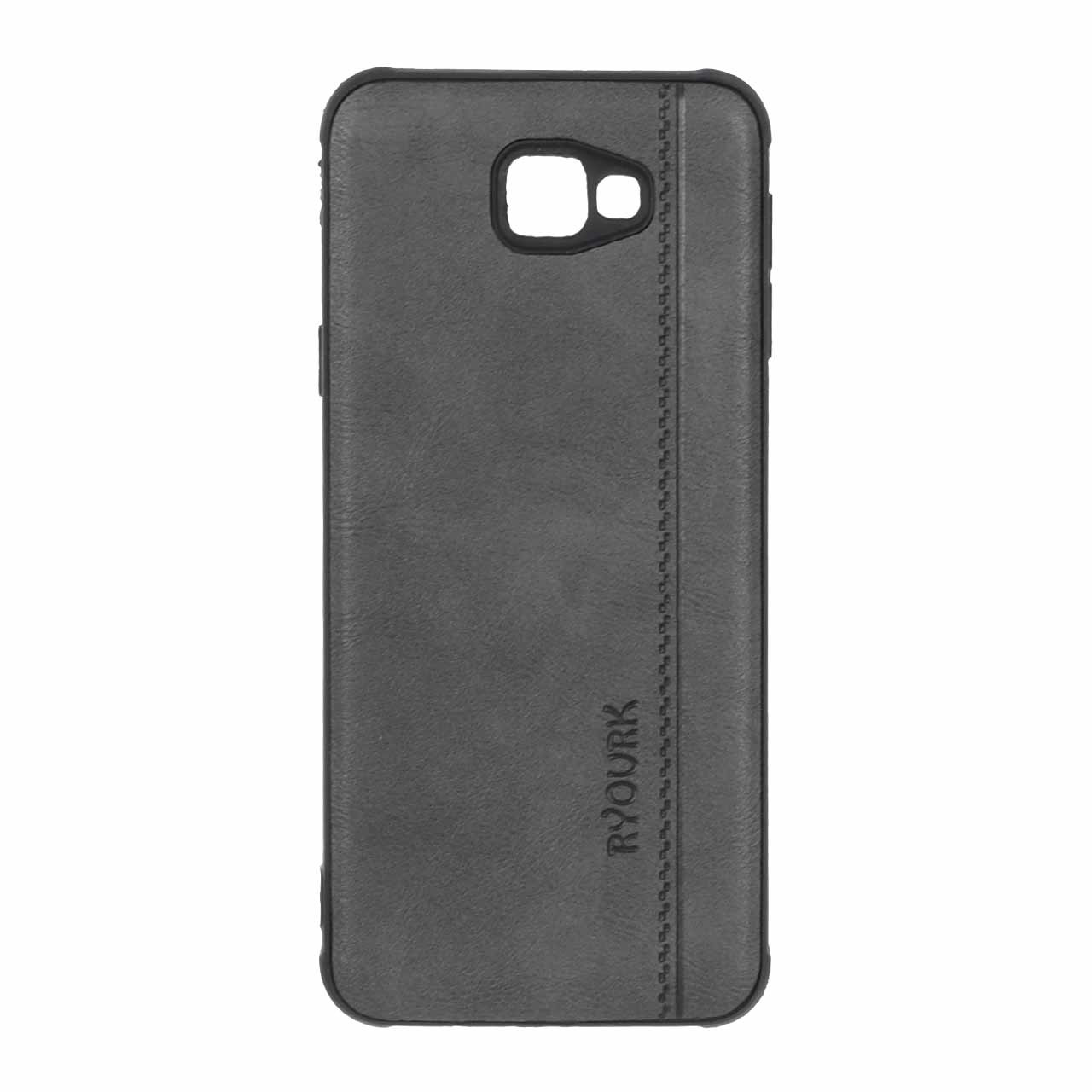 قاب طرح چرم RYOURK مدل Samsung Galaxy J5 Prime / J571 - خاکستری