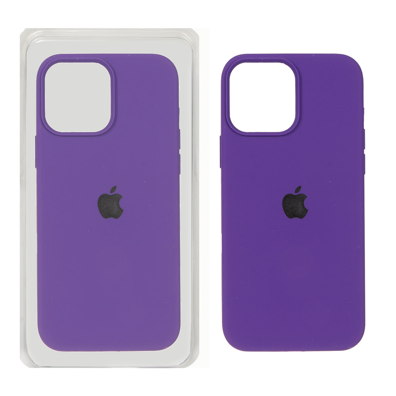 قاب سیلیکونی پاک کنی اورجینال Apple iPhone 13 Pro Max - بنفش تیره (پک اصلی)