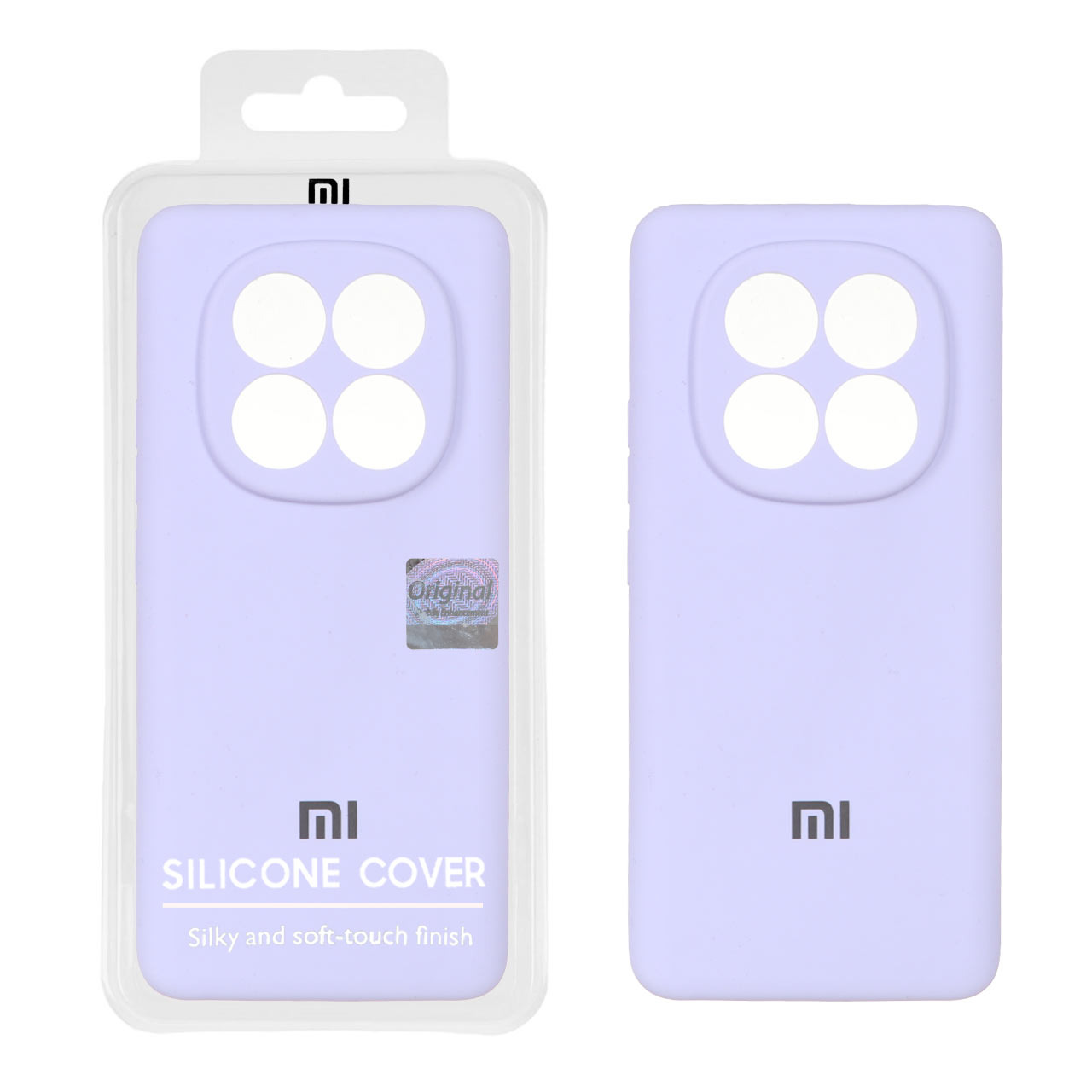قاب سیلیکونی پاک کنی اورجینال Master Quality مدل Xiaomi Redmi Note 14 Pro 5G / Redmi Note 14 Pro Plus 5G / Poco X7 5G - یاسی (پک دار)