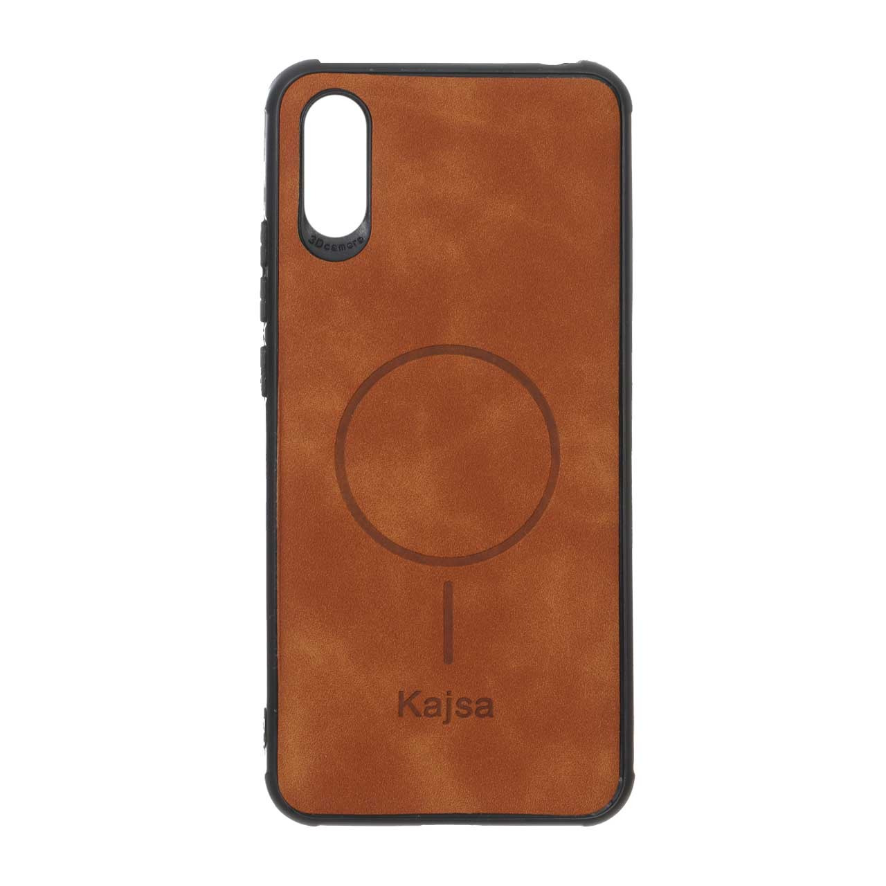 قاب جیر Kajsa طرح مگ سیف MNC مدل Xiaomi Redmi 9A / Redmi 9A Sport / Redmi 9AT - قهوه ای روشن