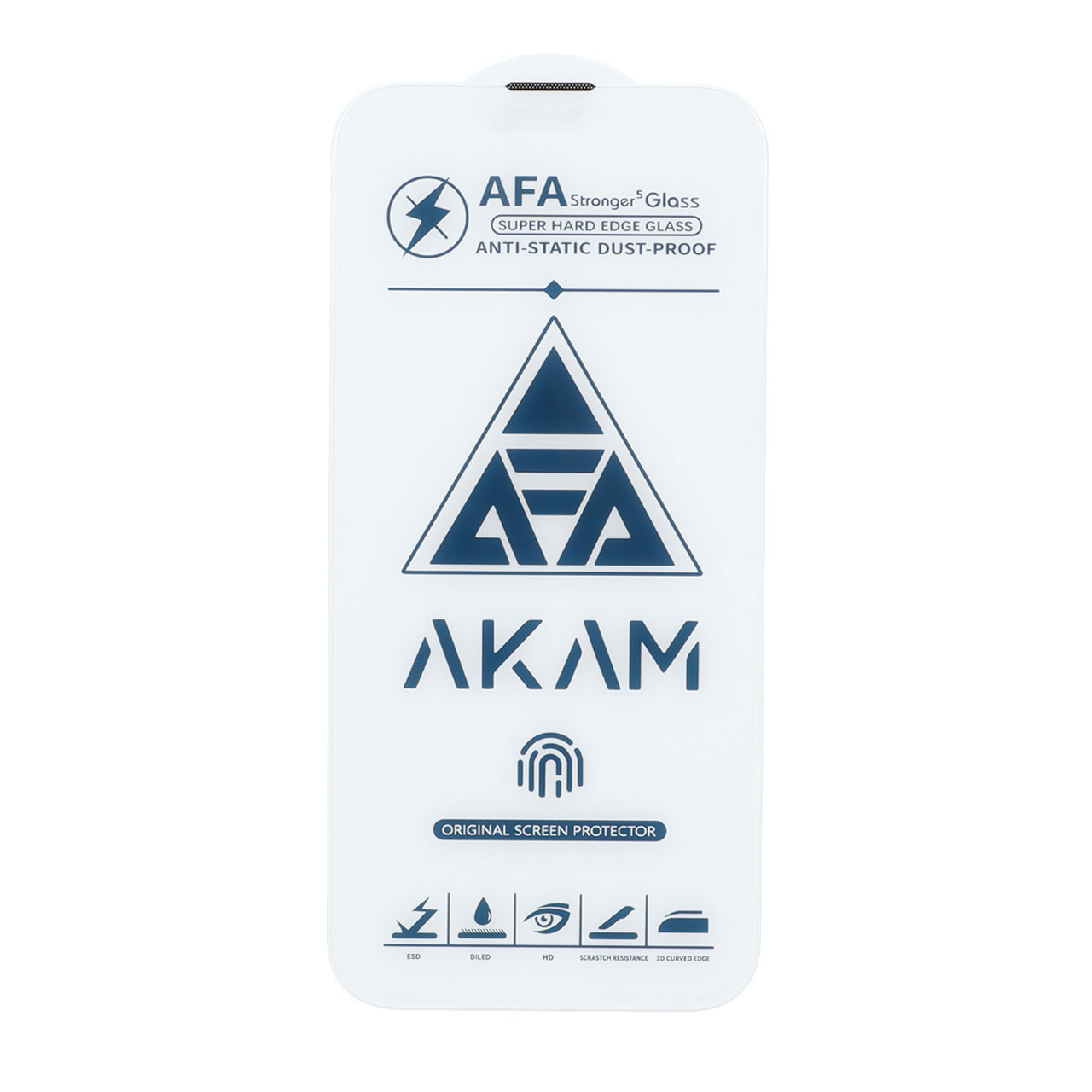 محافظ صفحه نمایش شیشه ای اورجینال AKAM بدون حاشیه Apple iPhone 16 Pro Max