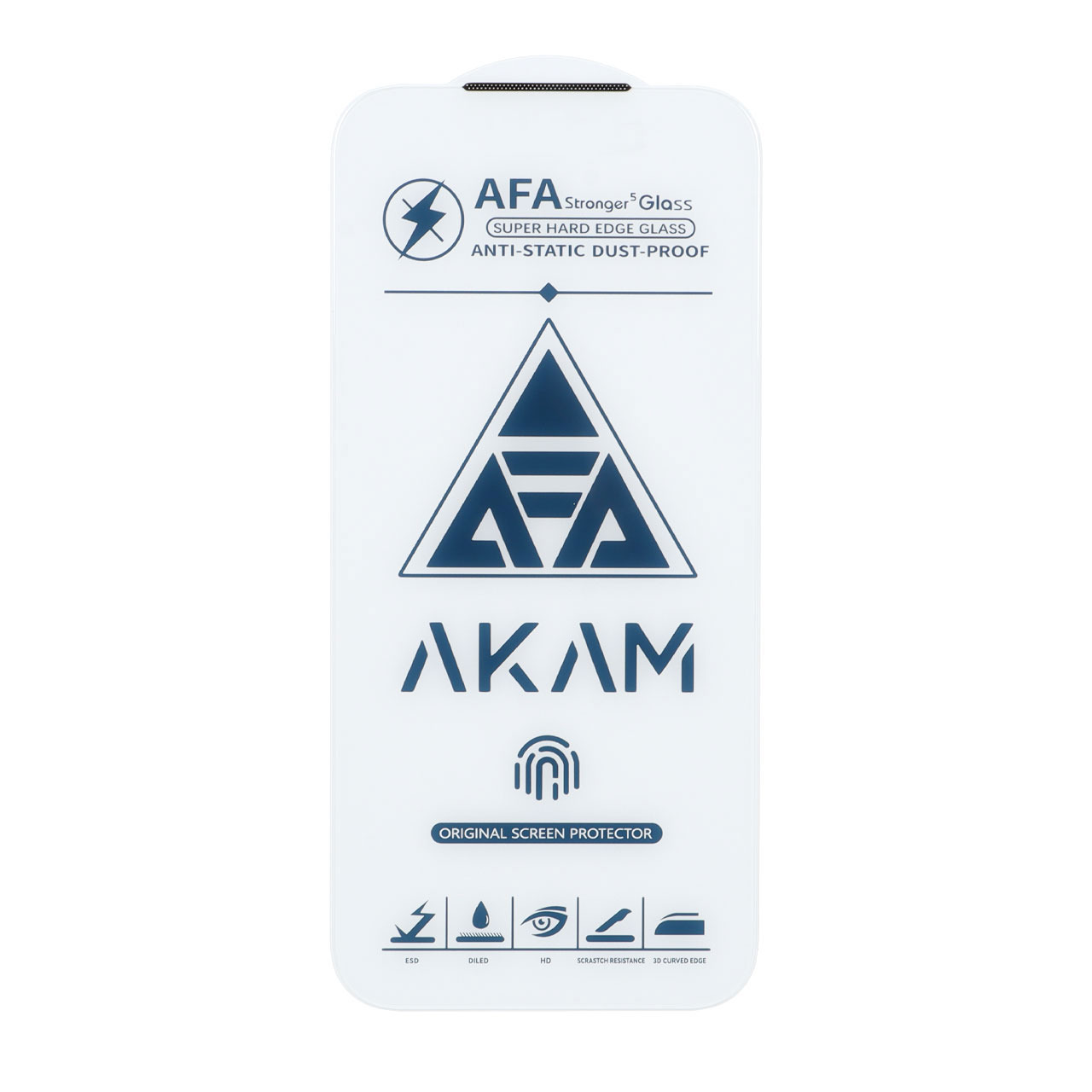 محافظ صفحه نمایش شیشه ای اورجینال AKAM بدون حاشیه Apple iPhone 17 Pro Max