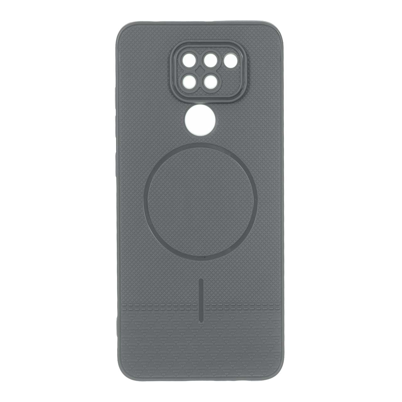 قاب شطرنجی طرح مگ سیف محافظ لنزدار Xiaomi Redmi Note 9 / Redmi 10X 5G / Redmi 10X Pro 5G - خاکستری