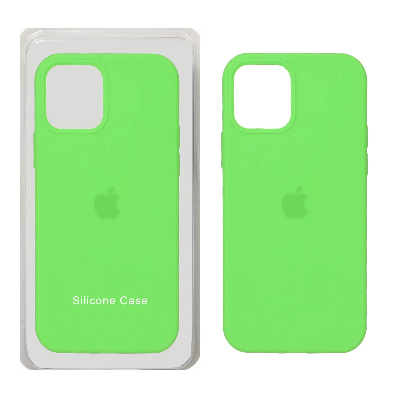 قاب سیلیکونی پاک کنی اورجینال Apple iPhone 12 Pro / iPhone 12 - سبز فانتزی (پک اصلی)